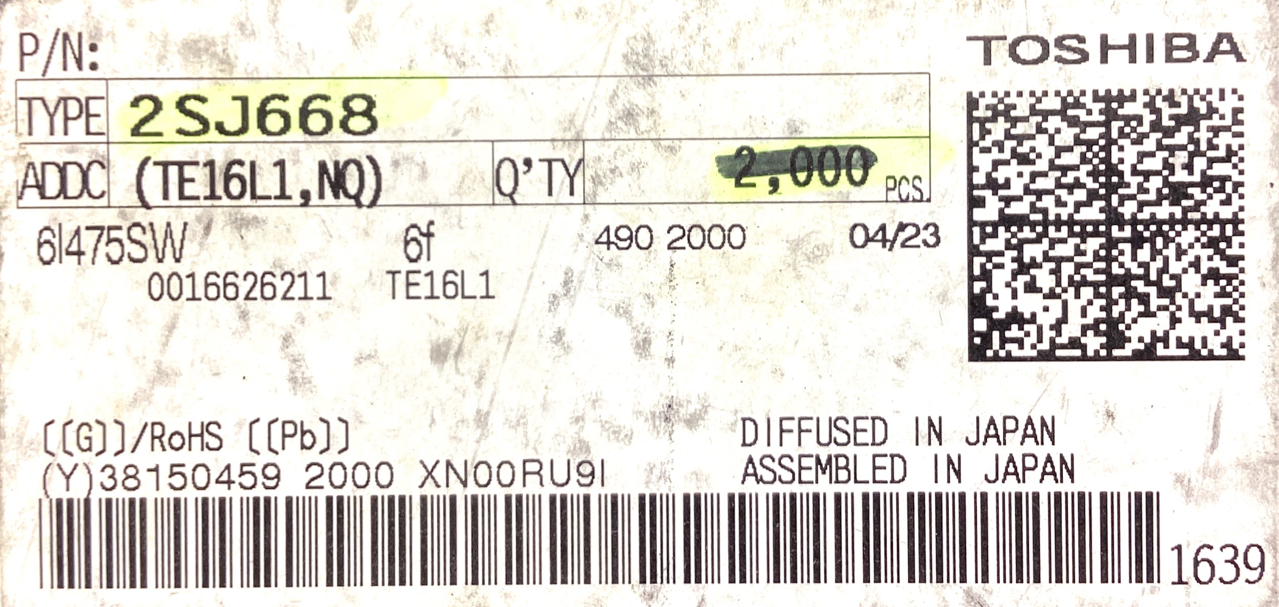 2SJ668(TE16L1,NQ)