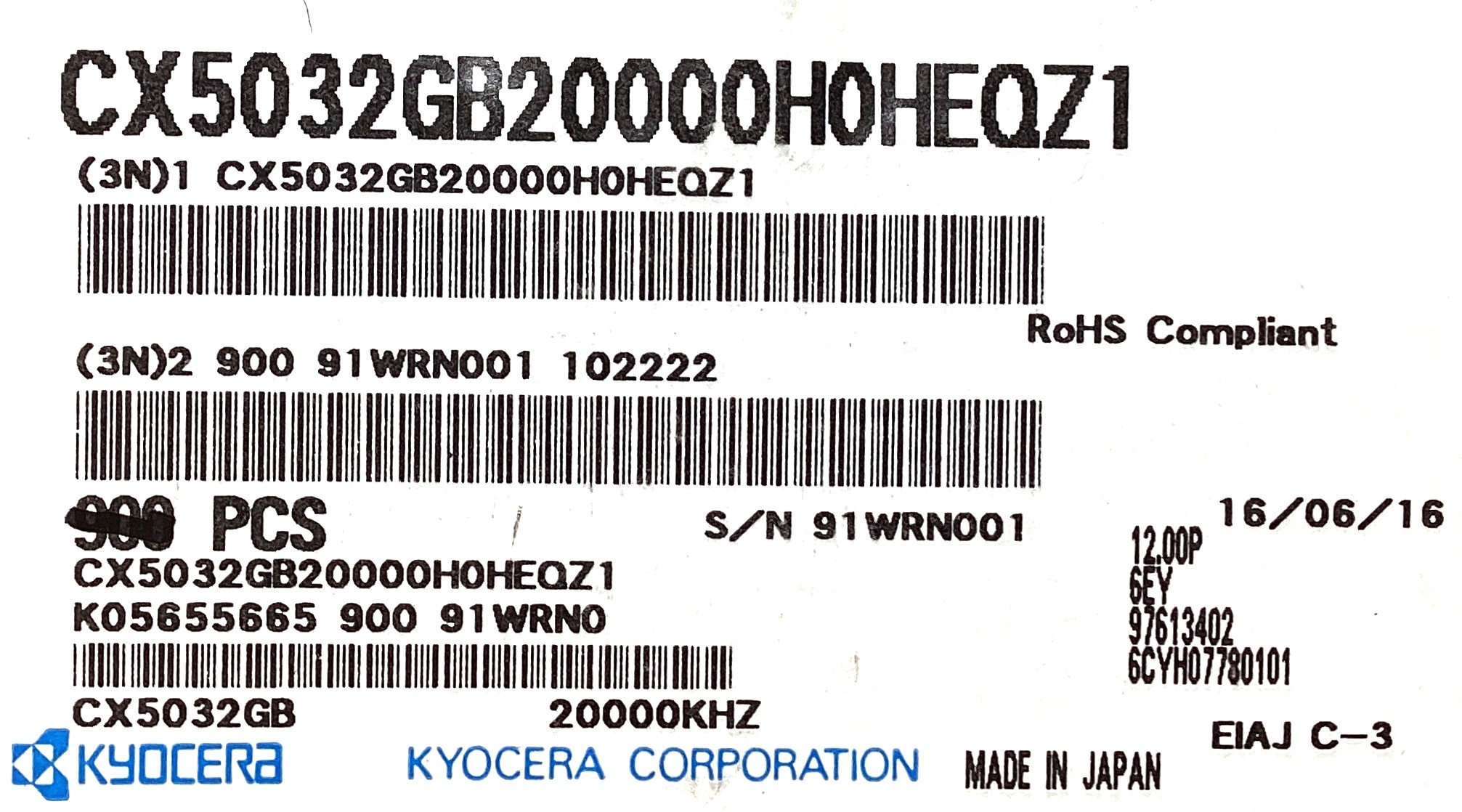 CX5032GB20000H0HEQZ1
