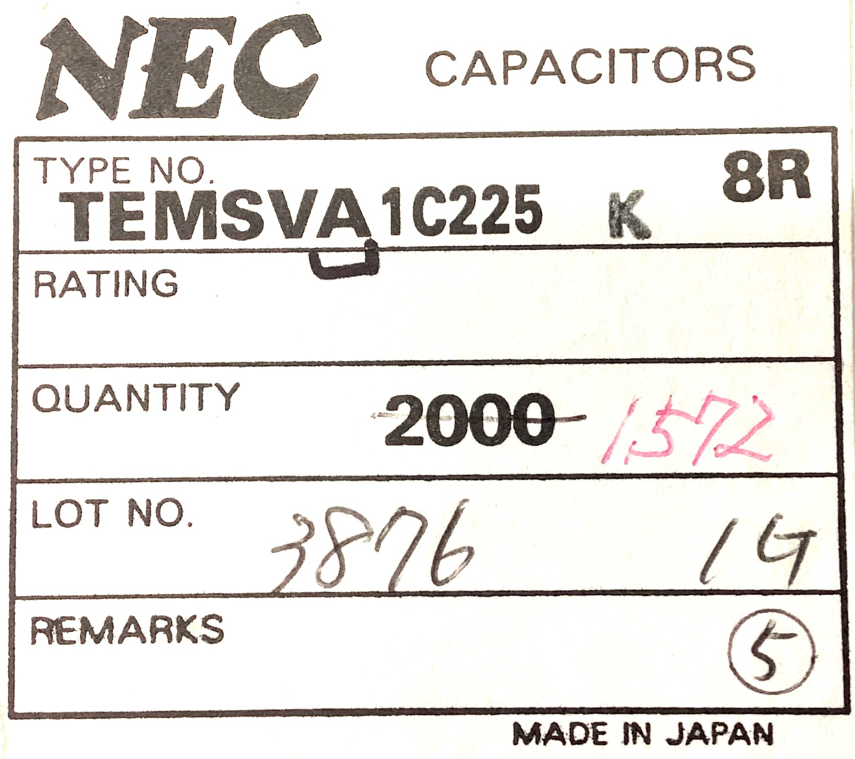 TEMSVA1C225K8R