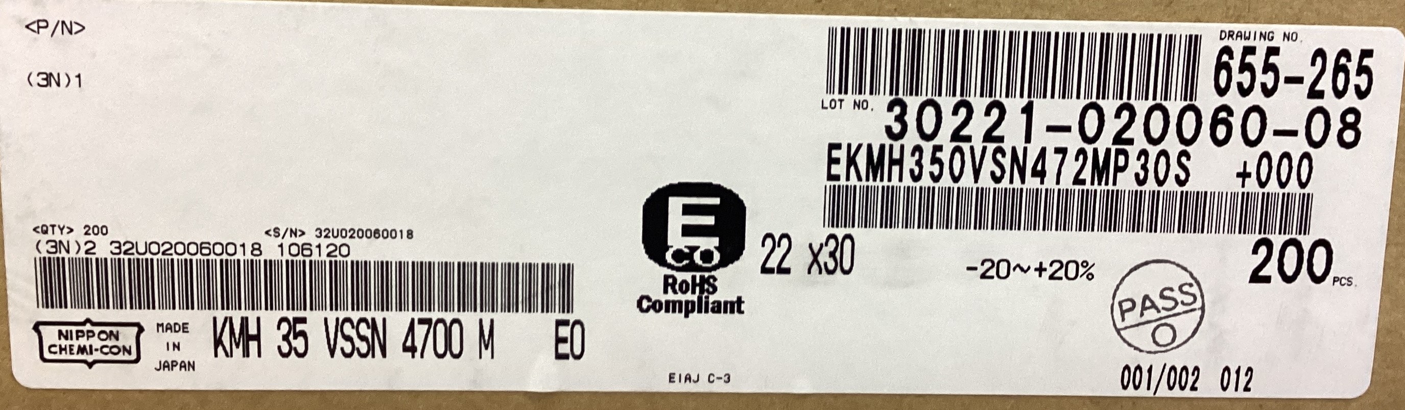 EKMH350VSN472MP30S