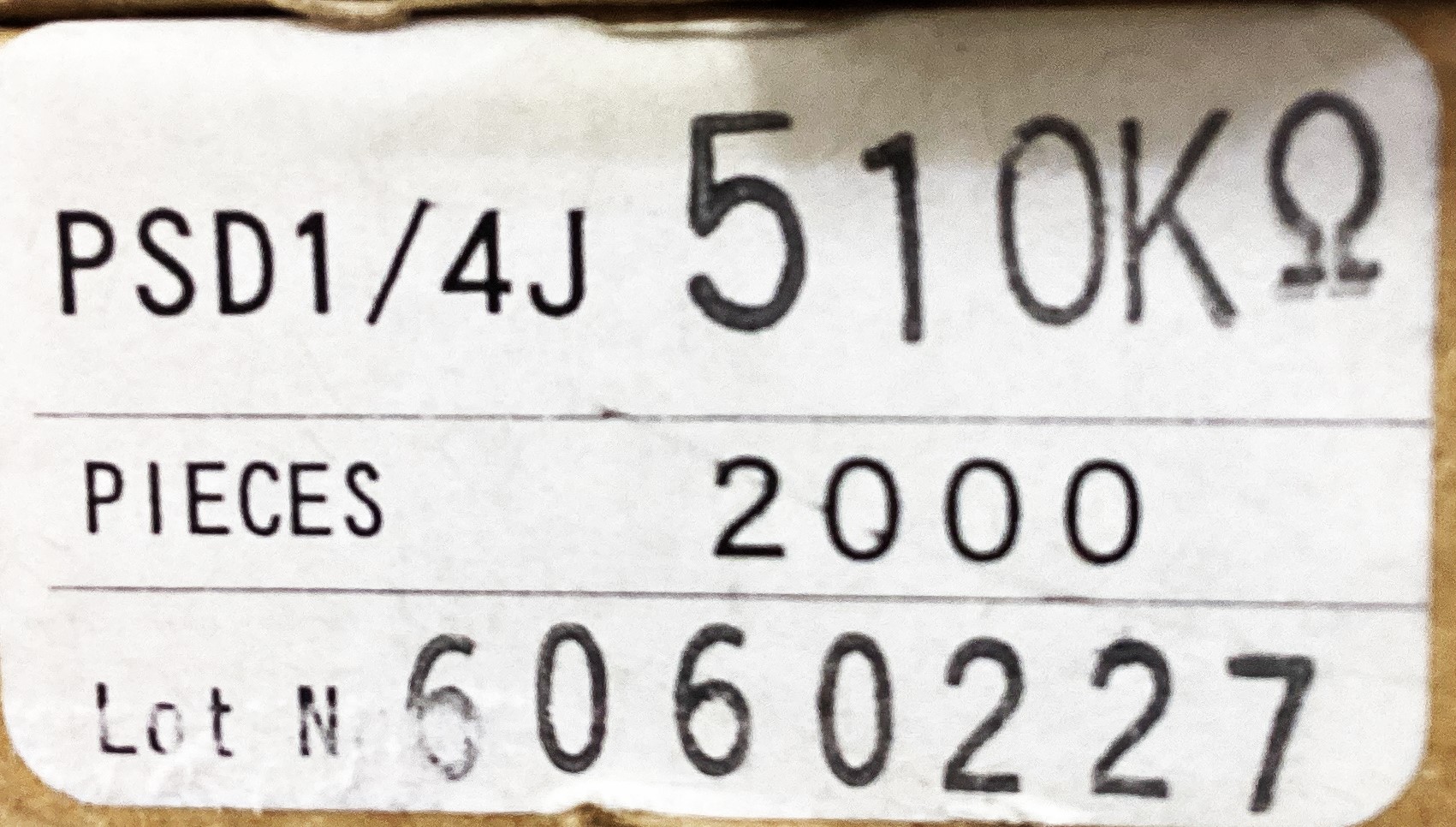PSD1/4J510KOHM
