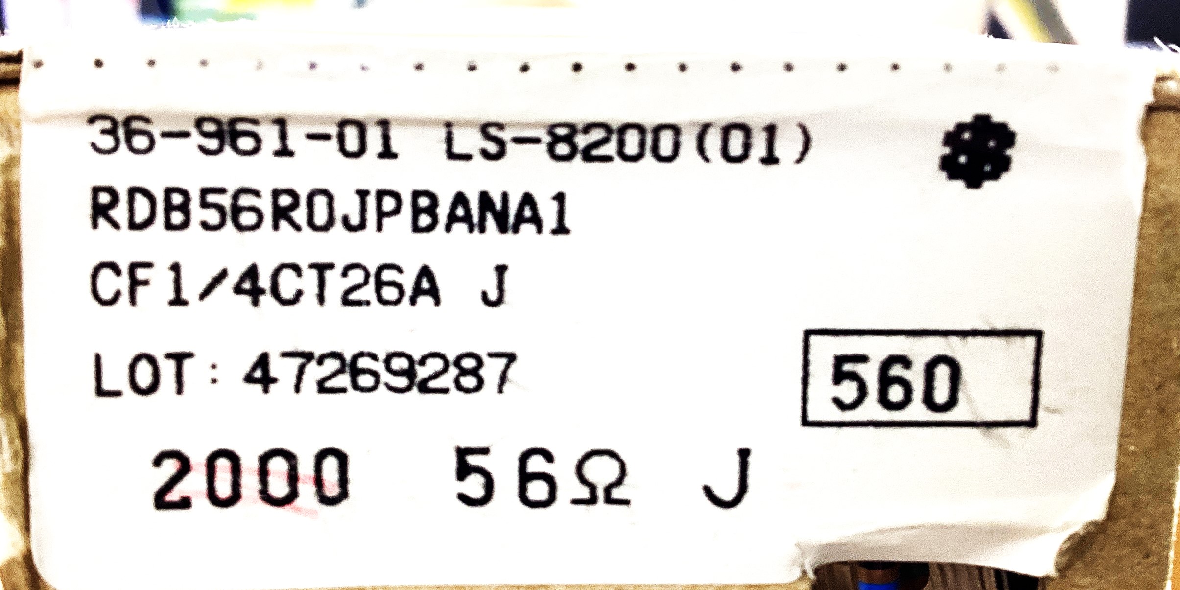 CF1/4CT26A560J