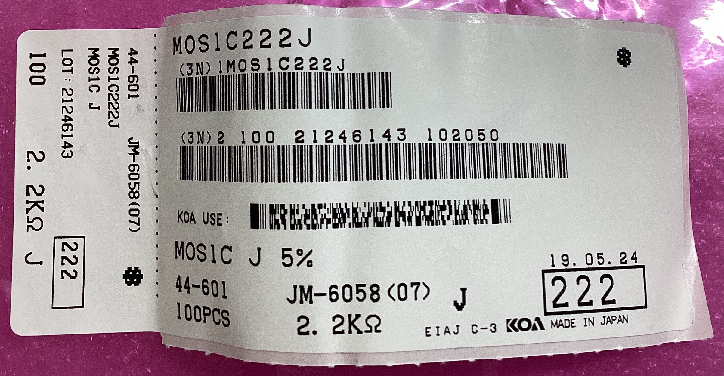 MOS1C222J
