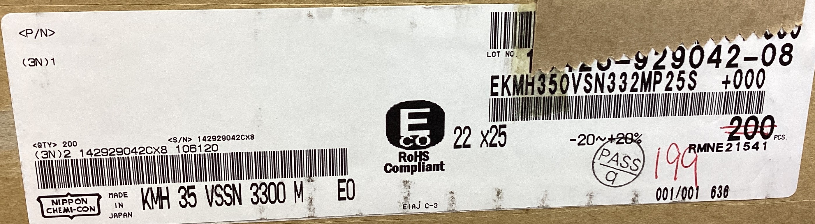 EKMH350VSN332MP25S