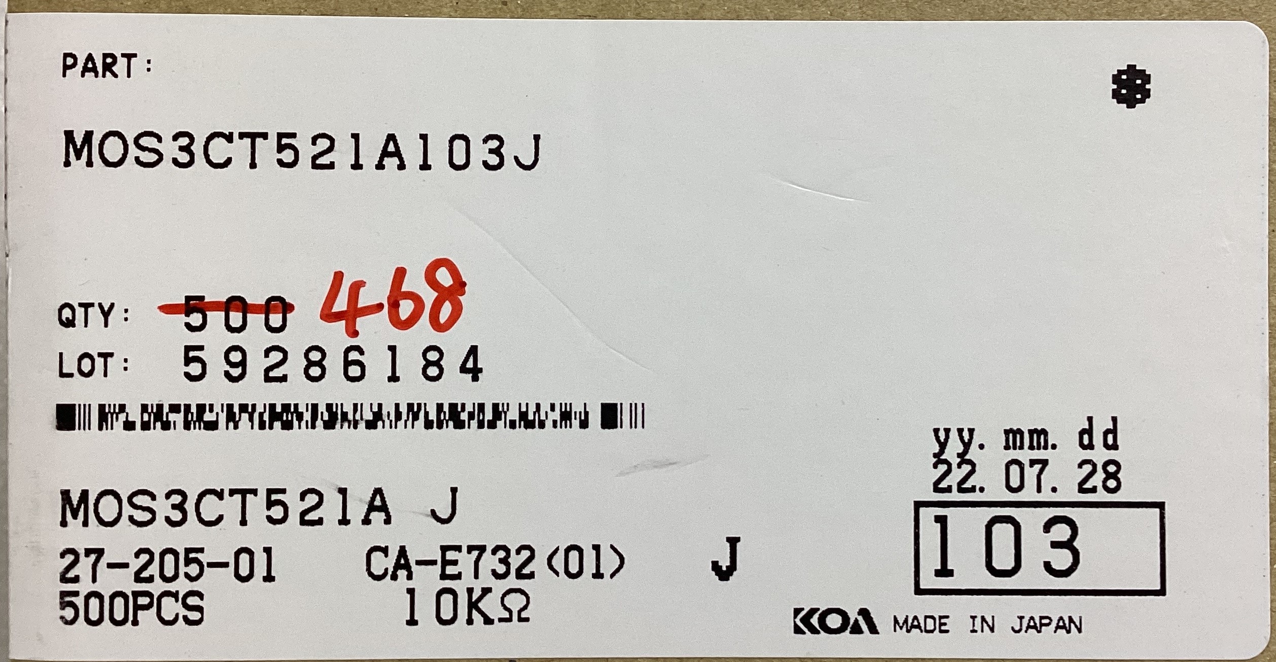 MOS3CT521A103J
