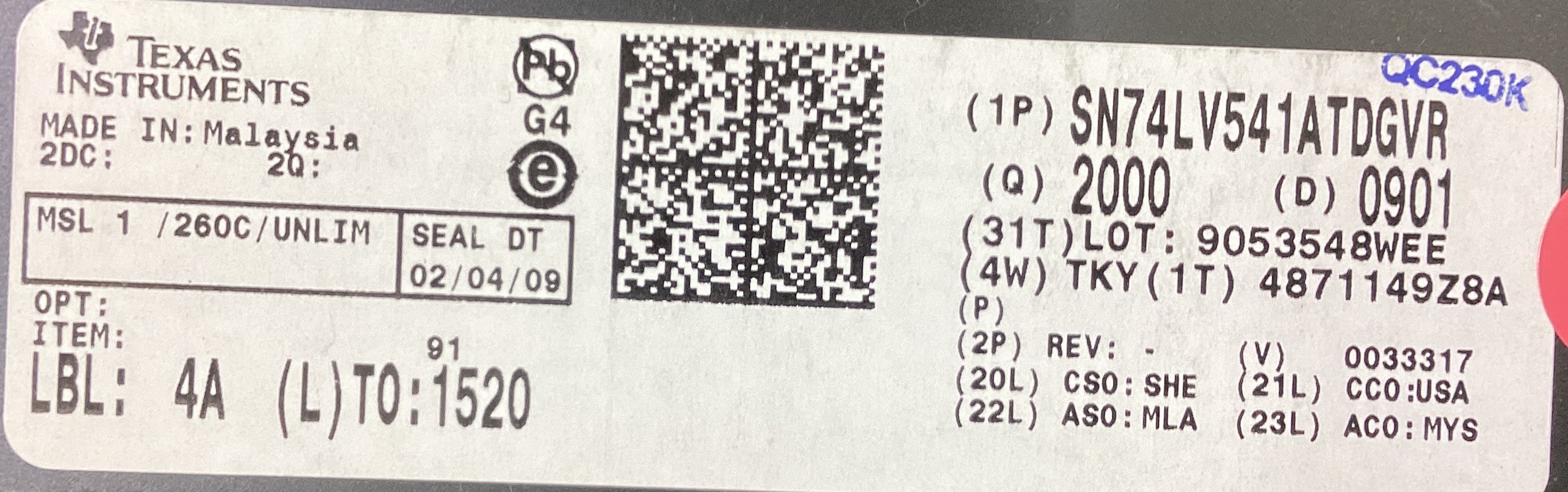 SN74LV541ATDGVR