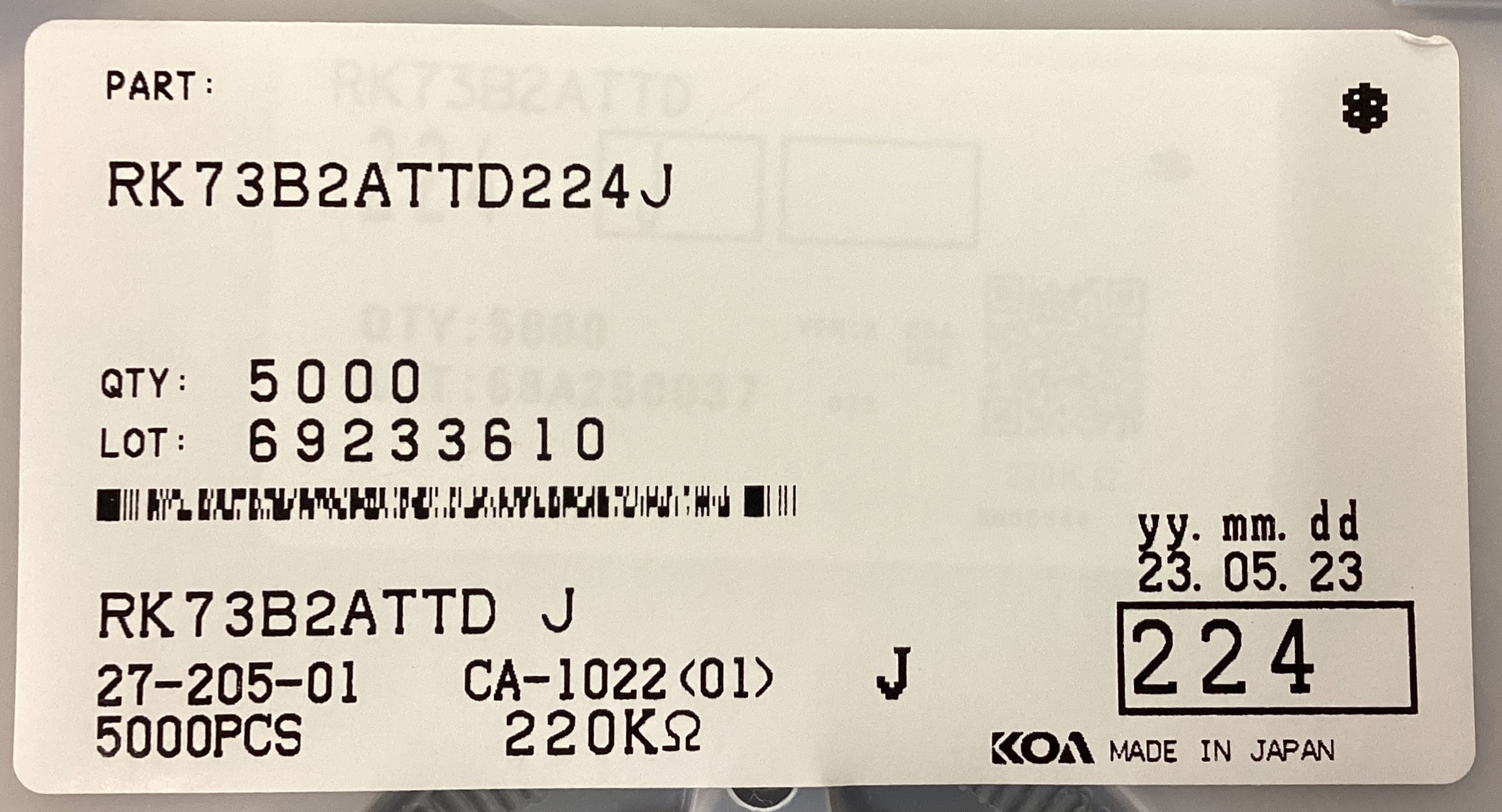 RK73B2ATTD224J