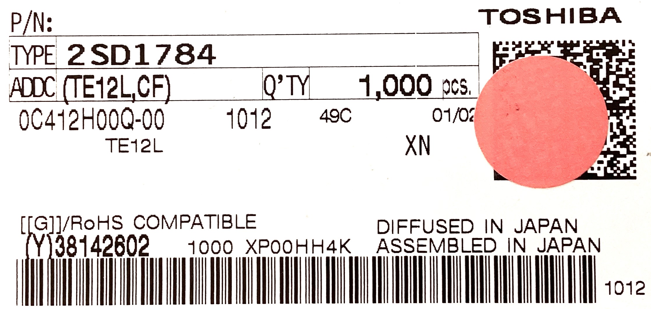2SD1784(TE12L,CF)