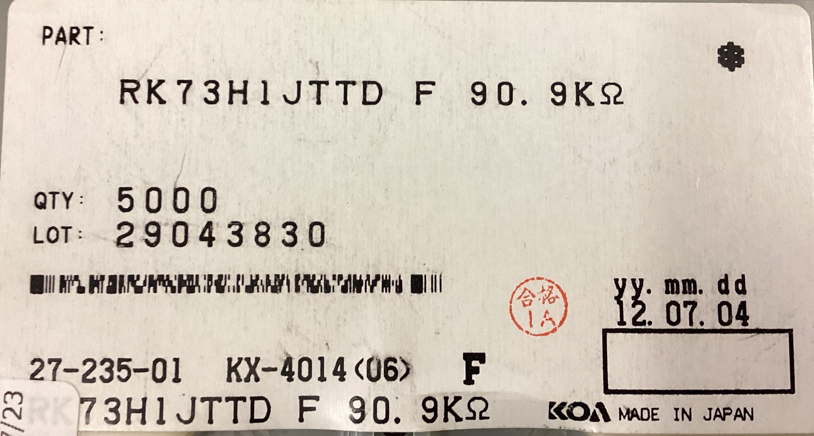 RK73H1JTTD9092F