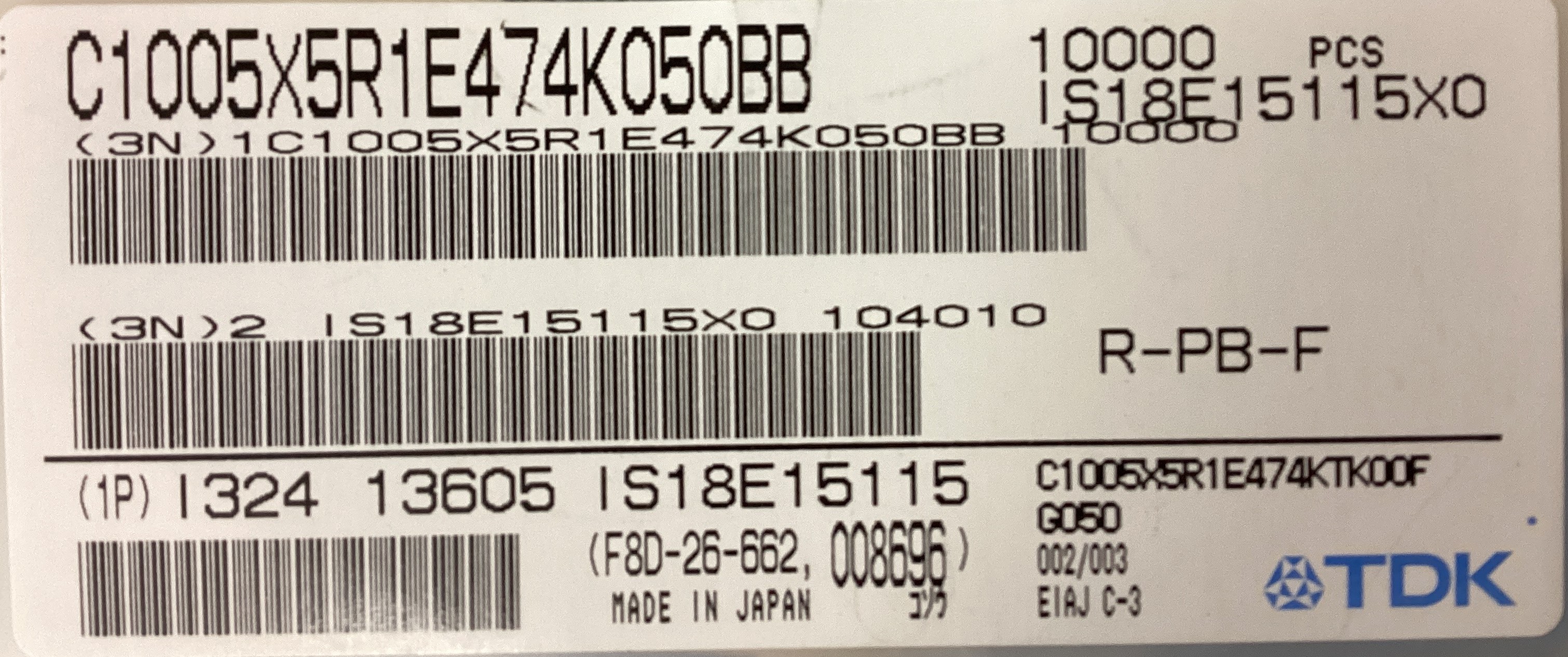 C1005X5R1E474K050BB