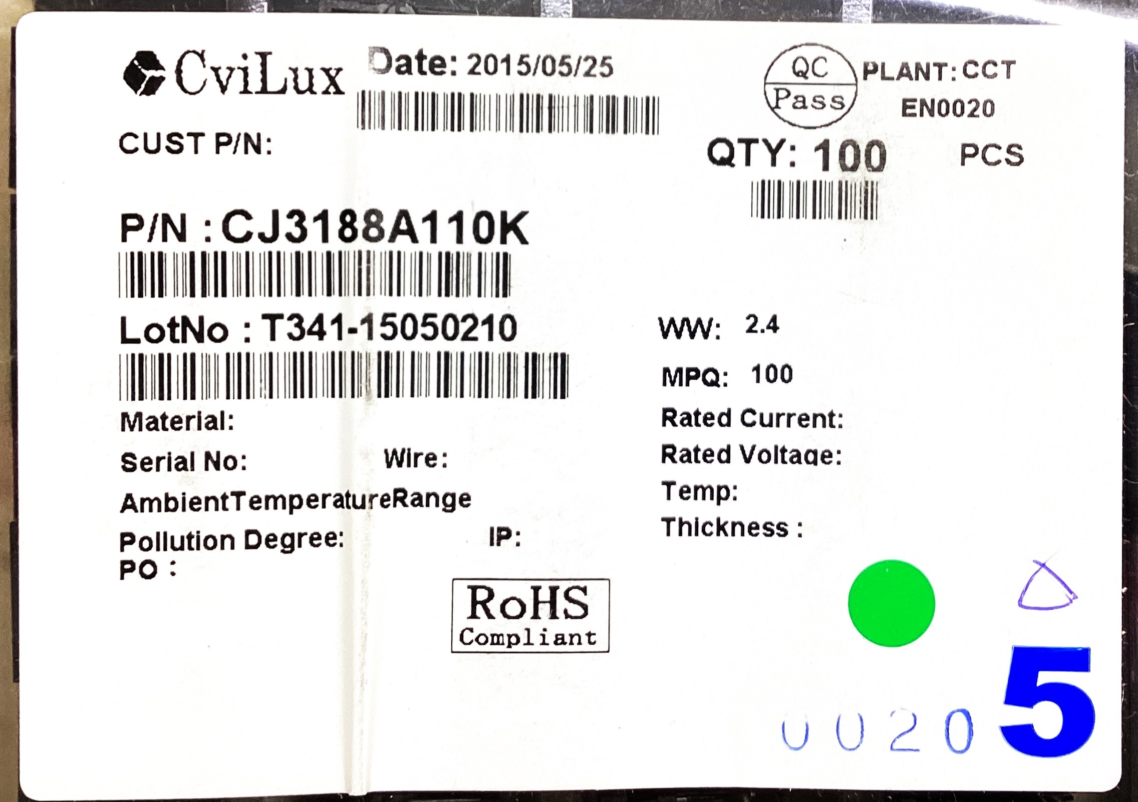 CJ3188A110K