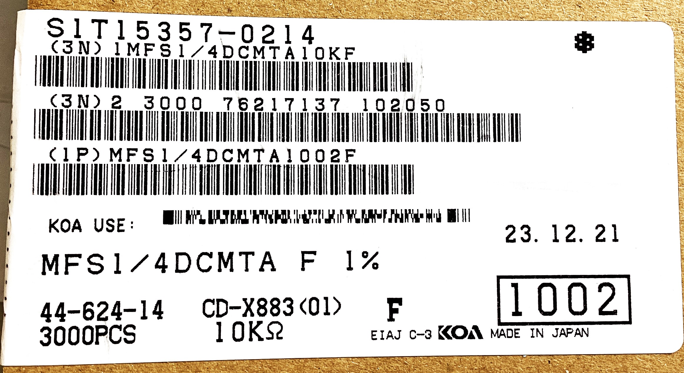 MFS1/4DCMTA1002F