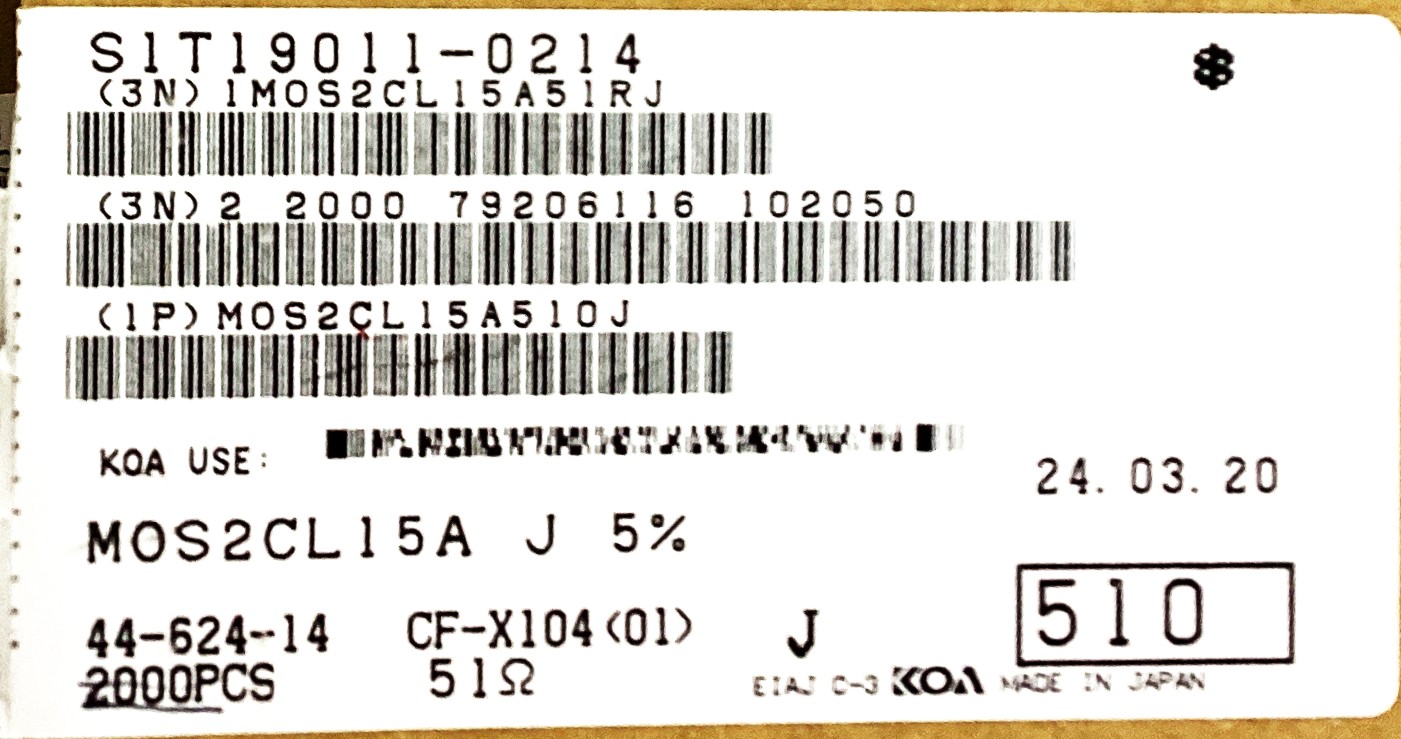 MOS2CL15A510J