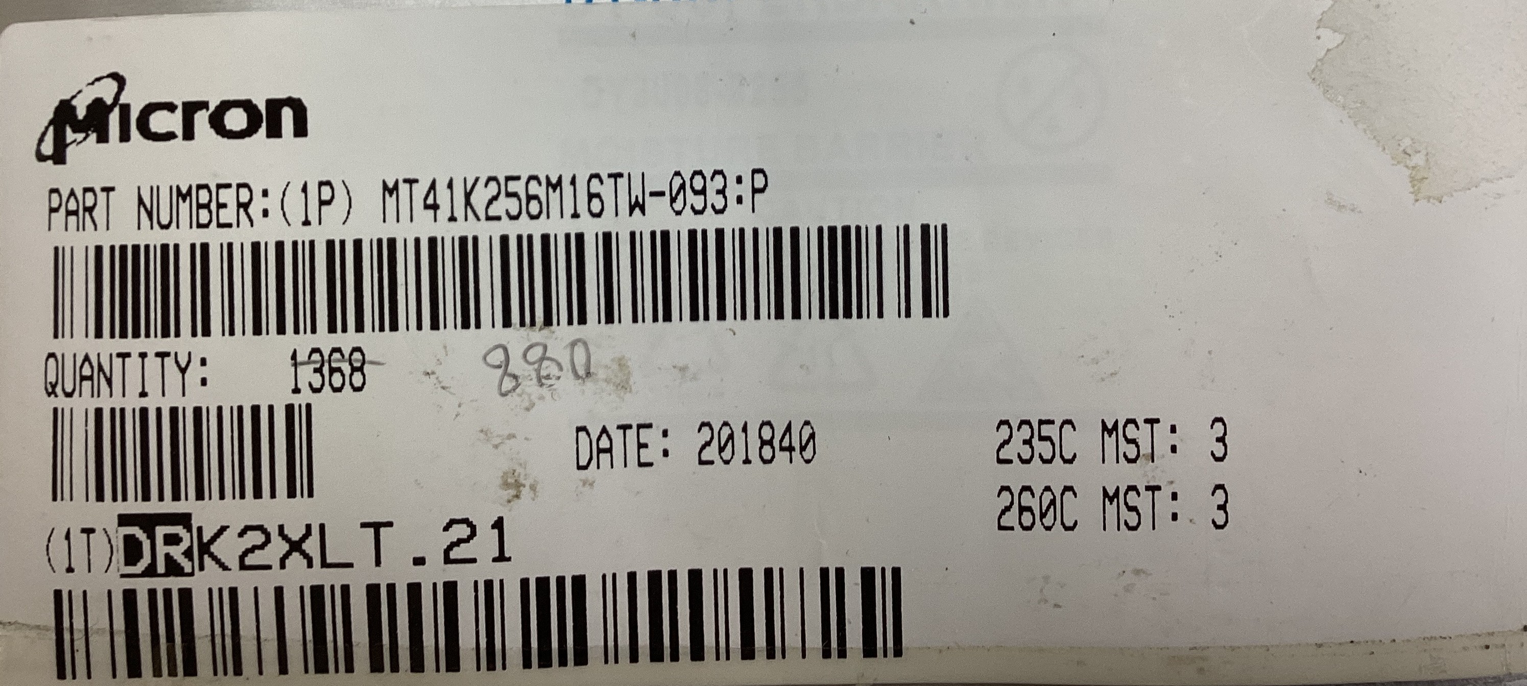 MT41K256M16TW-093:P