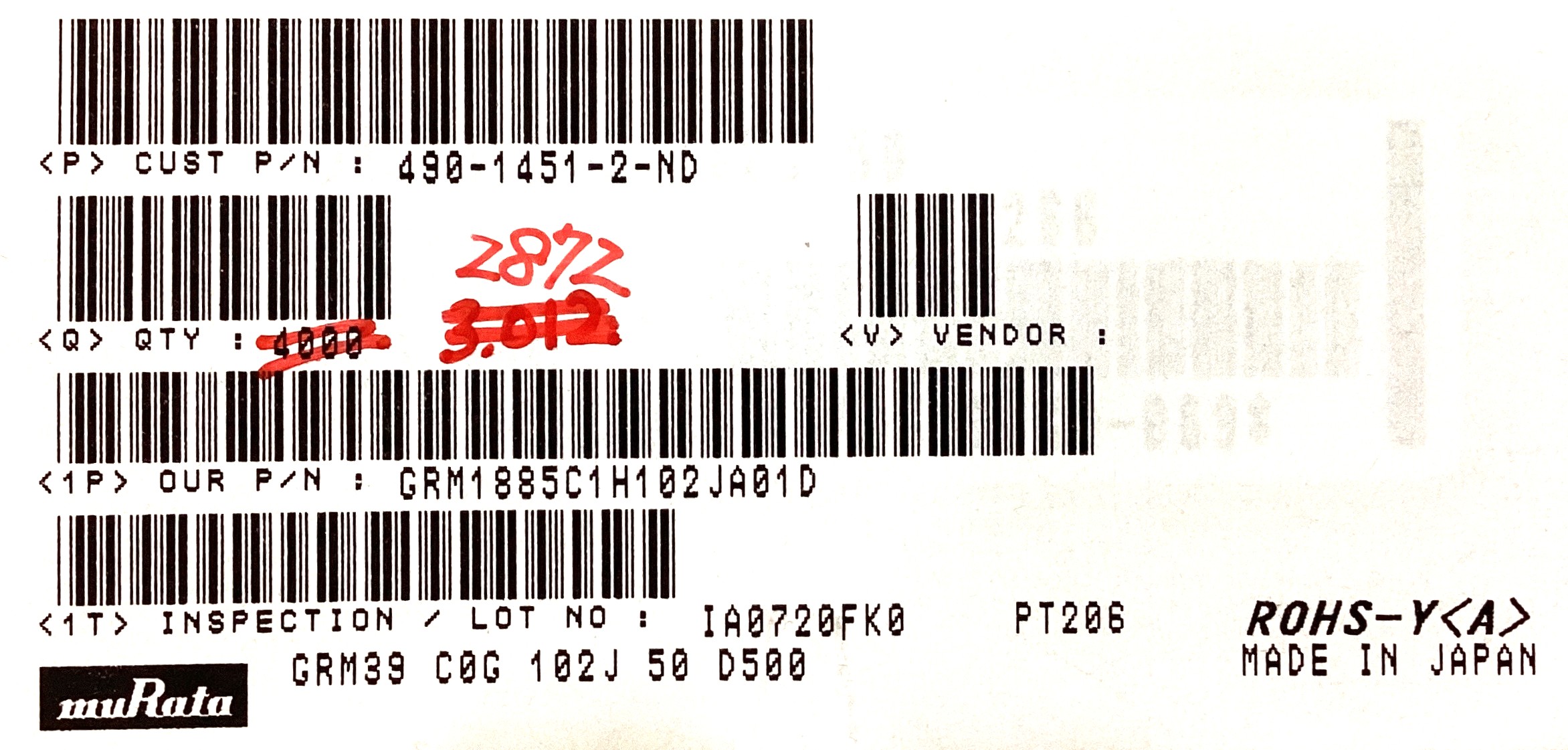 GRM1885C1H102JA01D