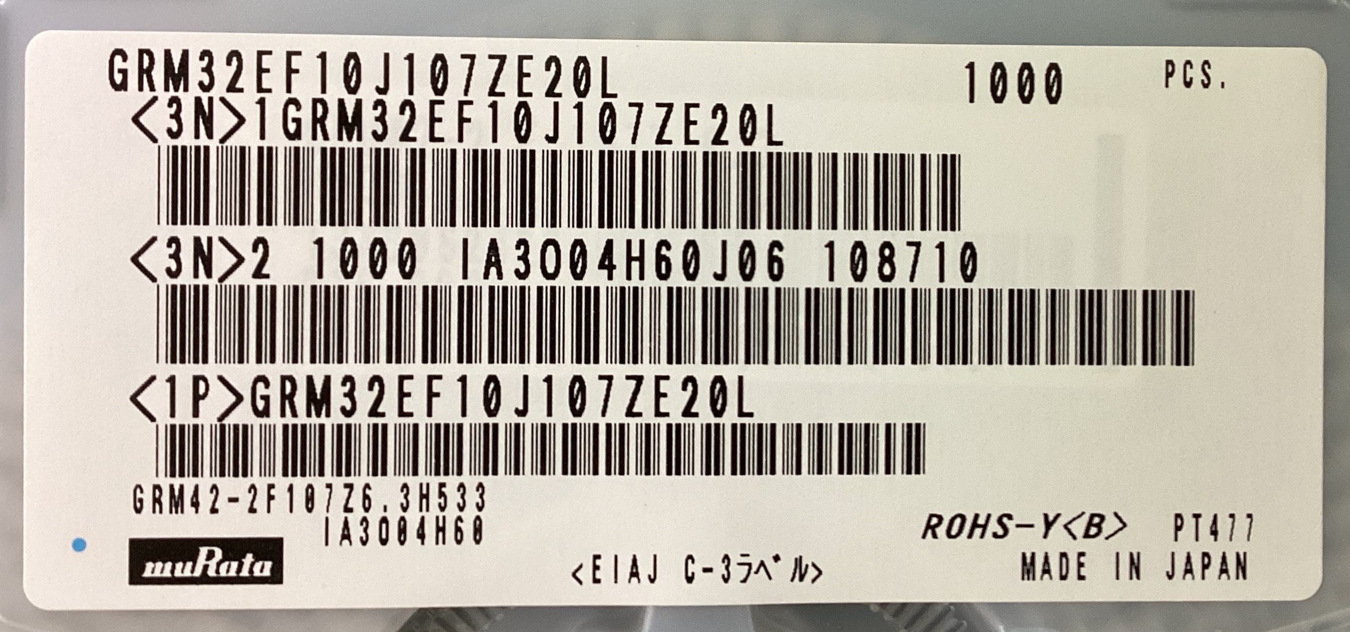 GRM32EF10J107ZE20L