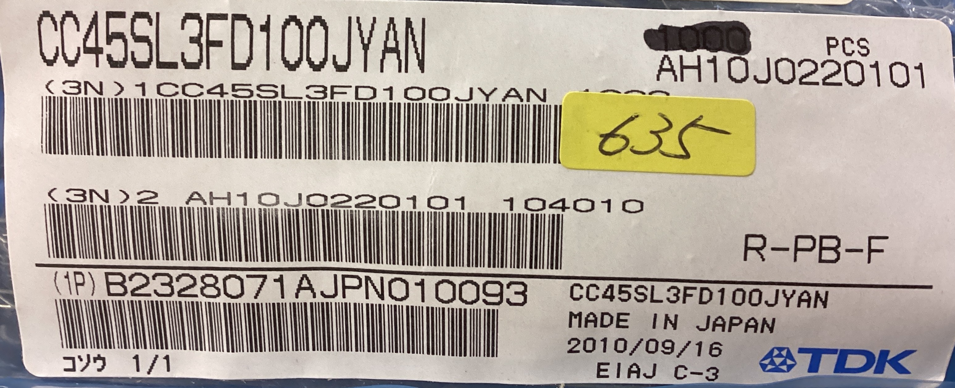 CC45SL3FD100JYAN