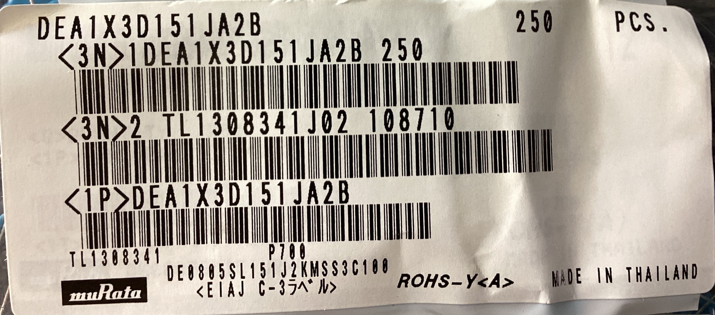 DEA1X3D151JA2B