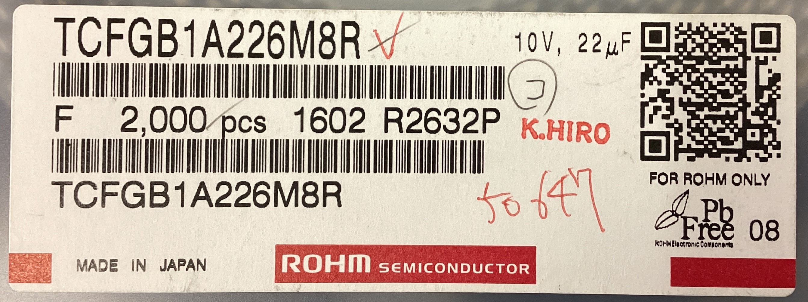 TCFGB1A226M8R