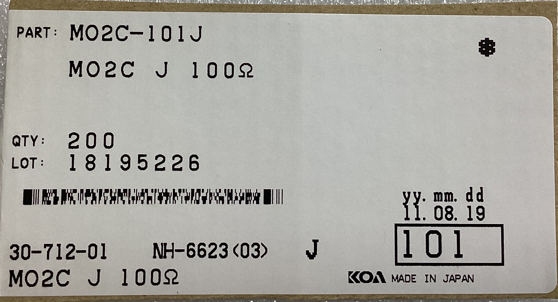 MOS2C101J