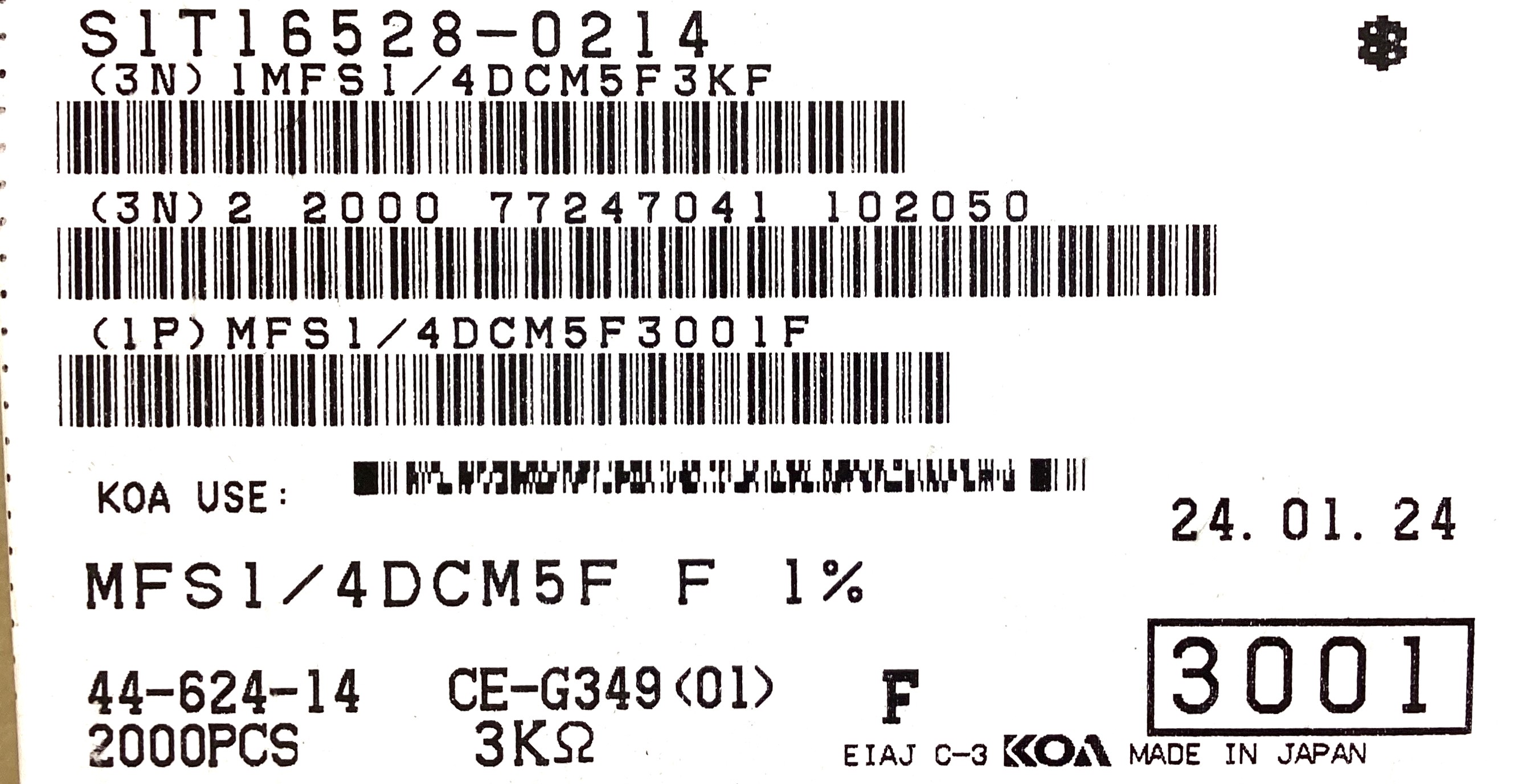 MFS1/4DCM5F3001F
