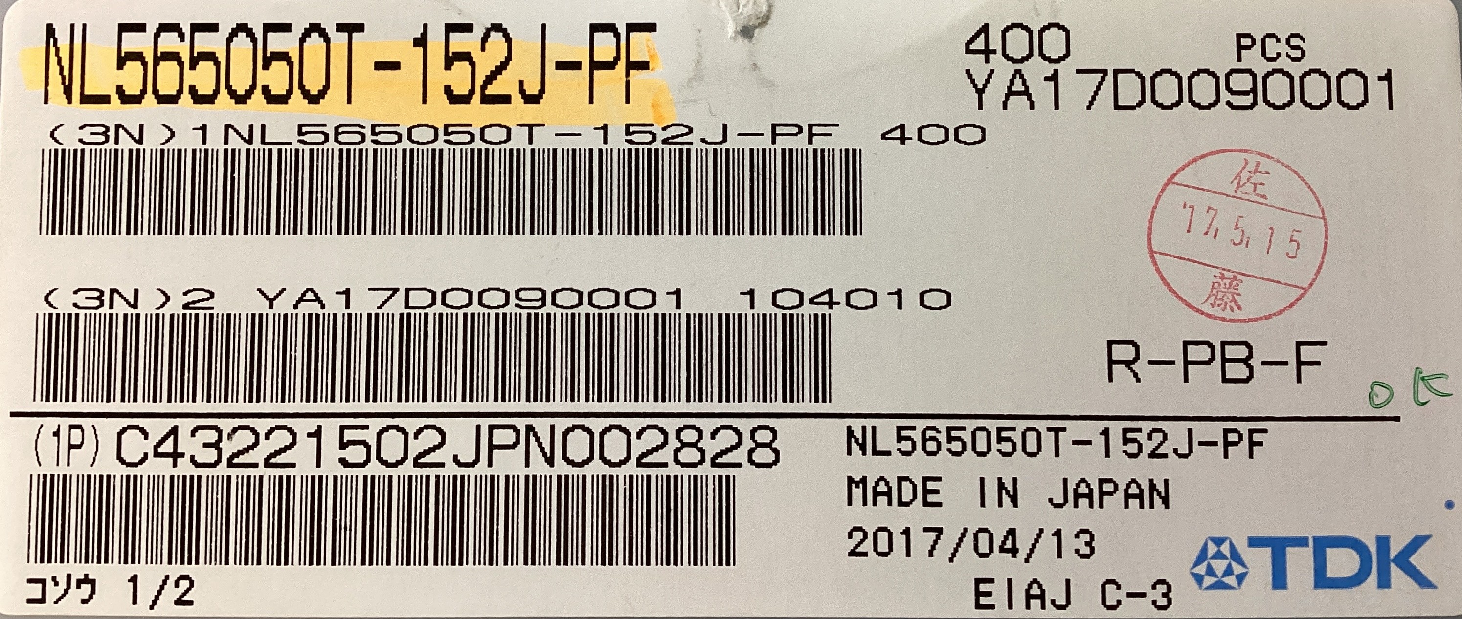 NL565050T-152J-PF