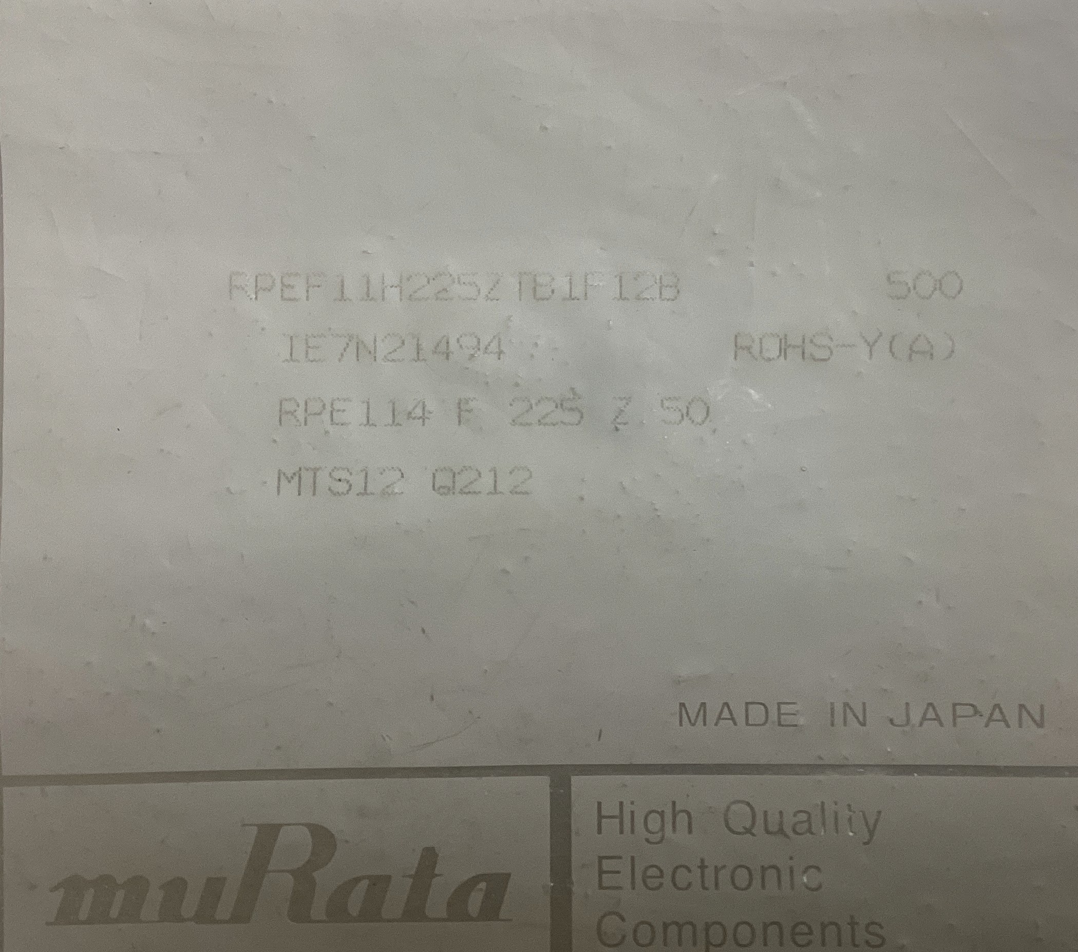 RPEF11H225ZTB1F12B