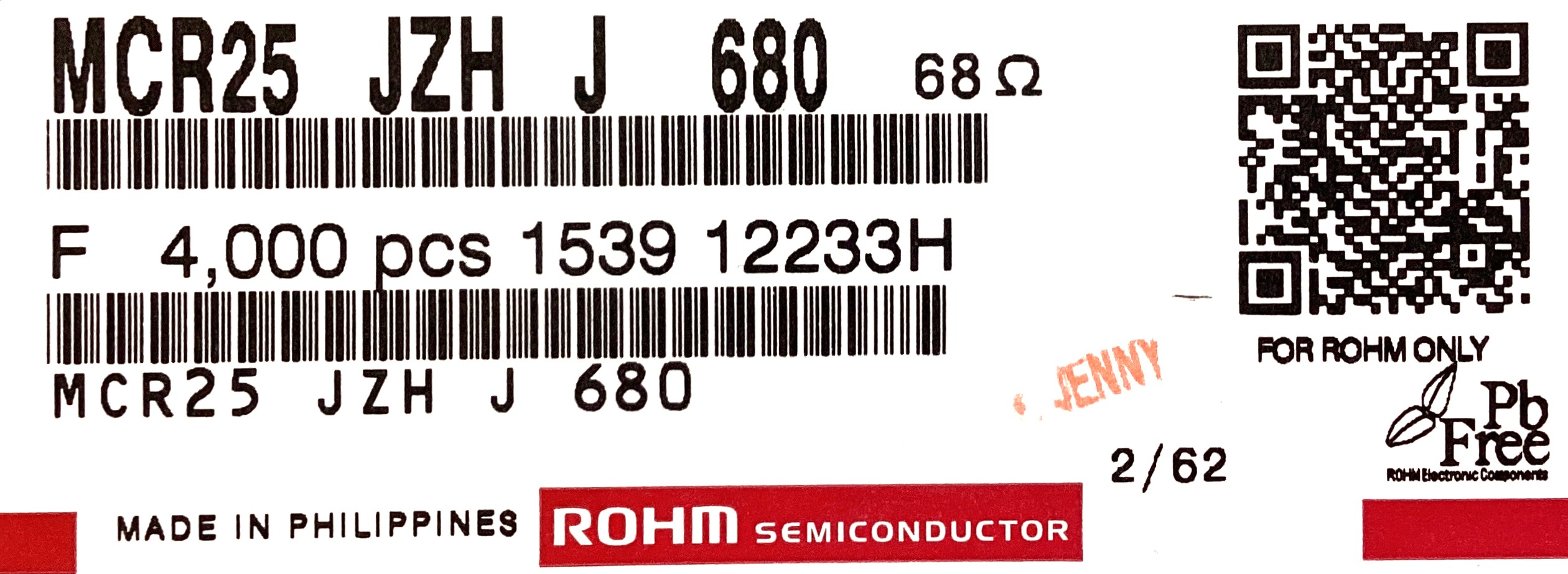 MCR25JZHJ680
