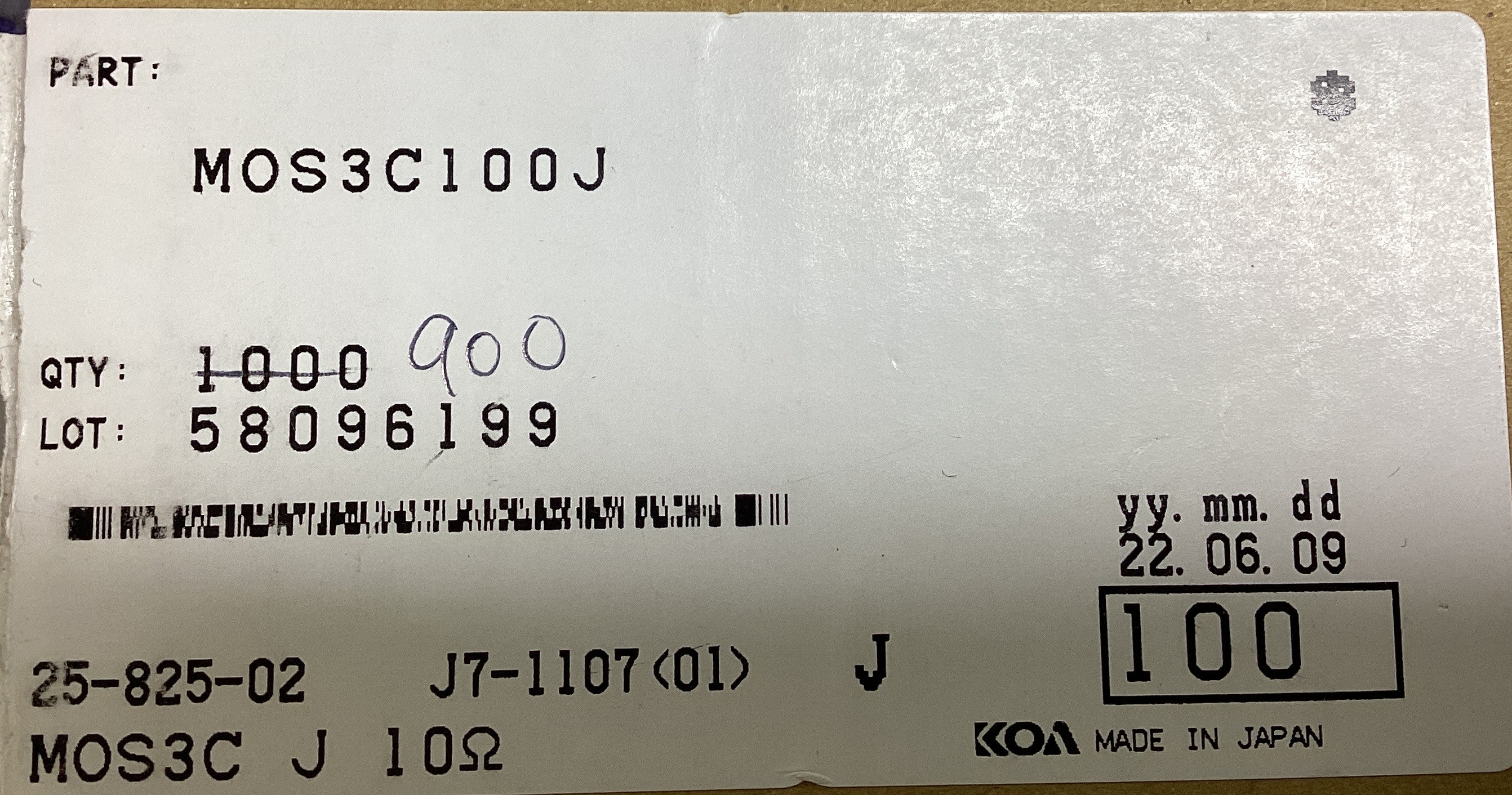 MOS3C100J