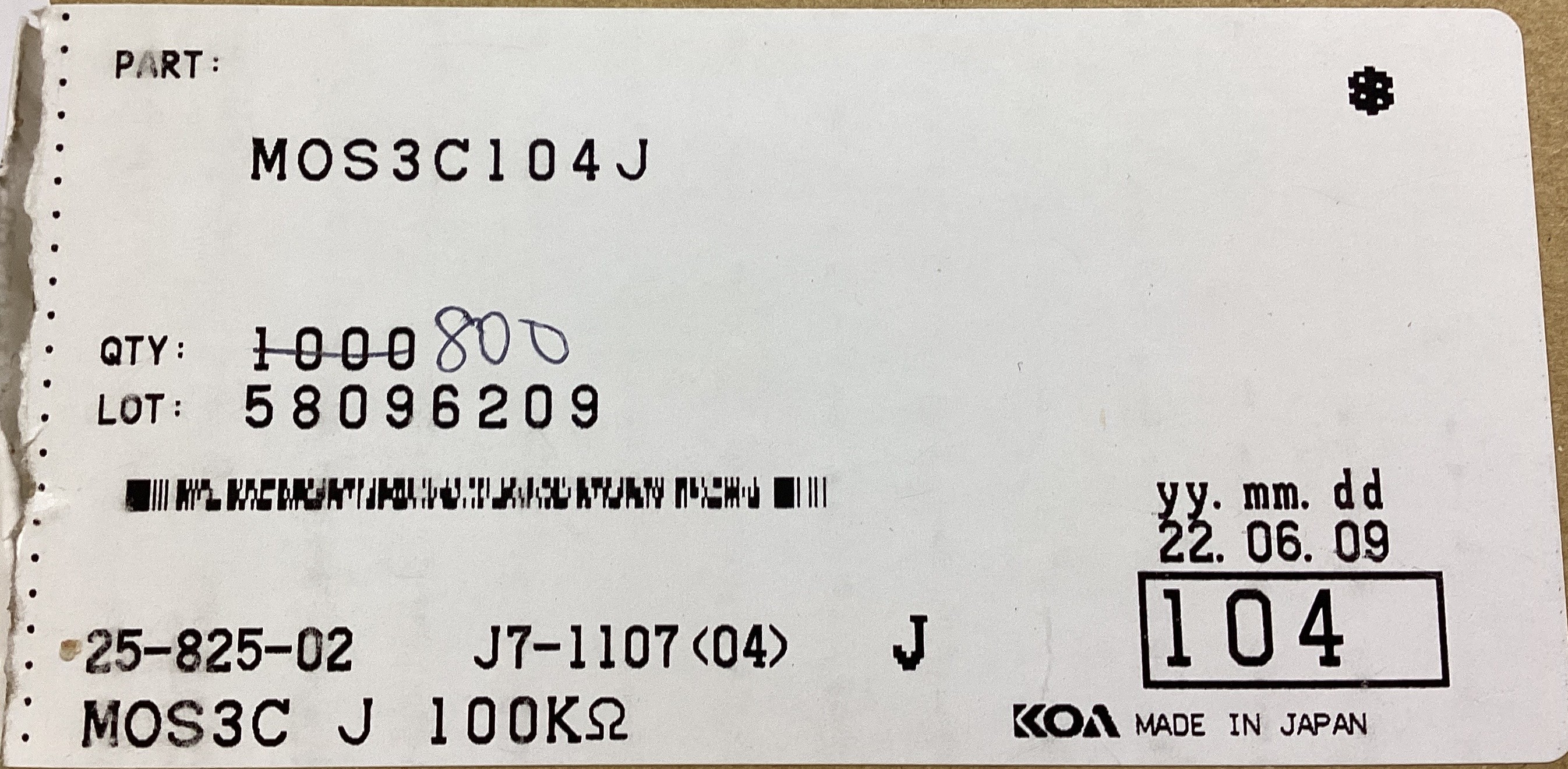 MOS3C104J