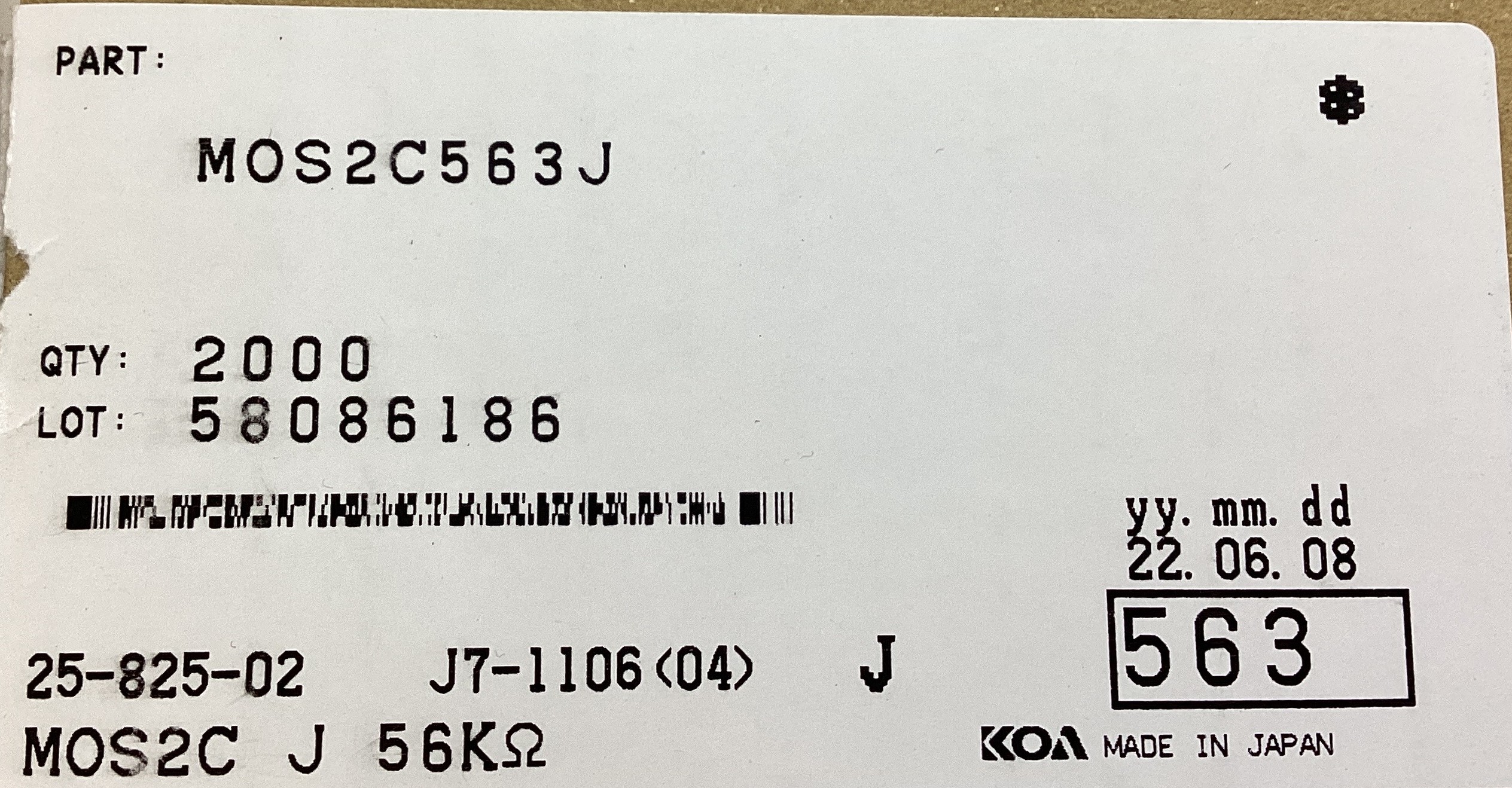 MOS2C563J