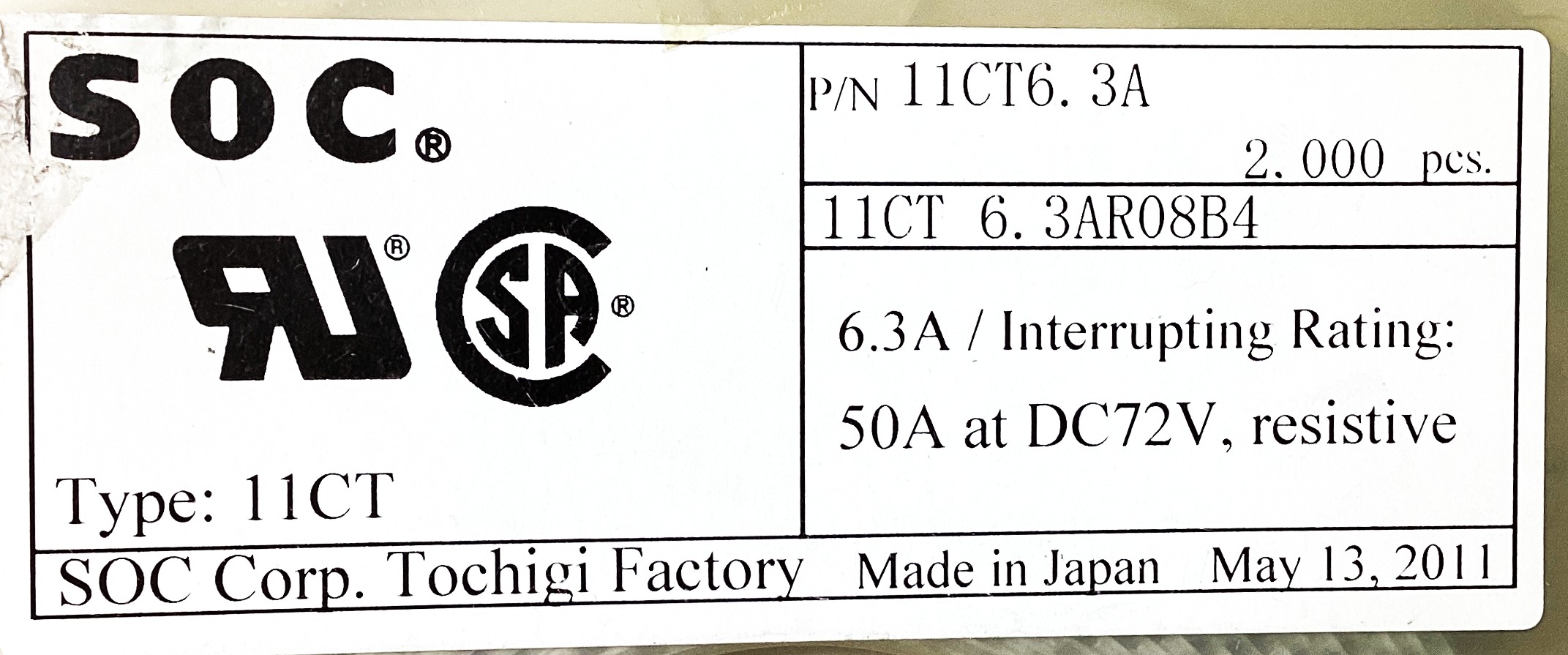 11CT6.3AR08B4