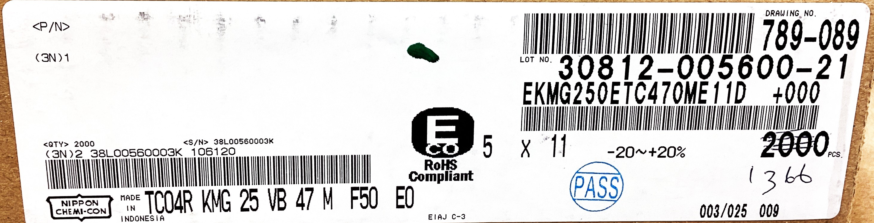 EKMG250ETC470ME11D