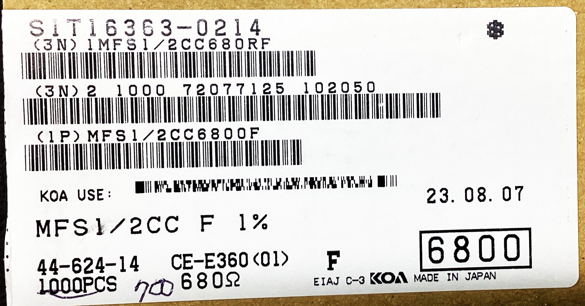 MFS1/2CC6800F