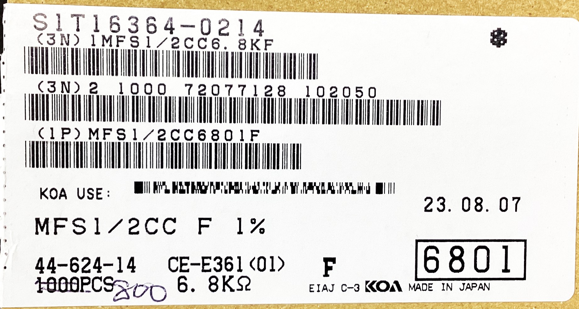 MFS1/2CC6801F
