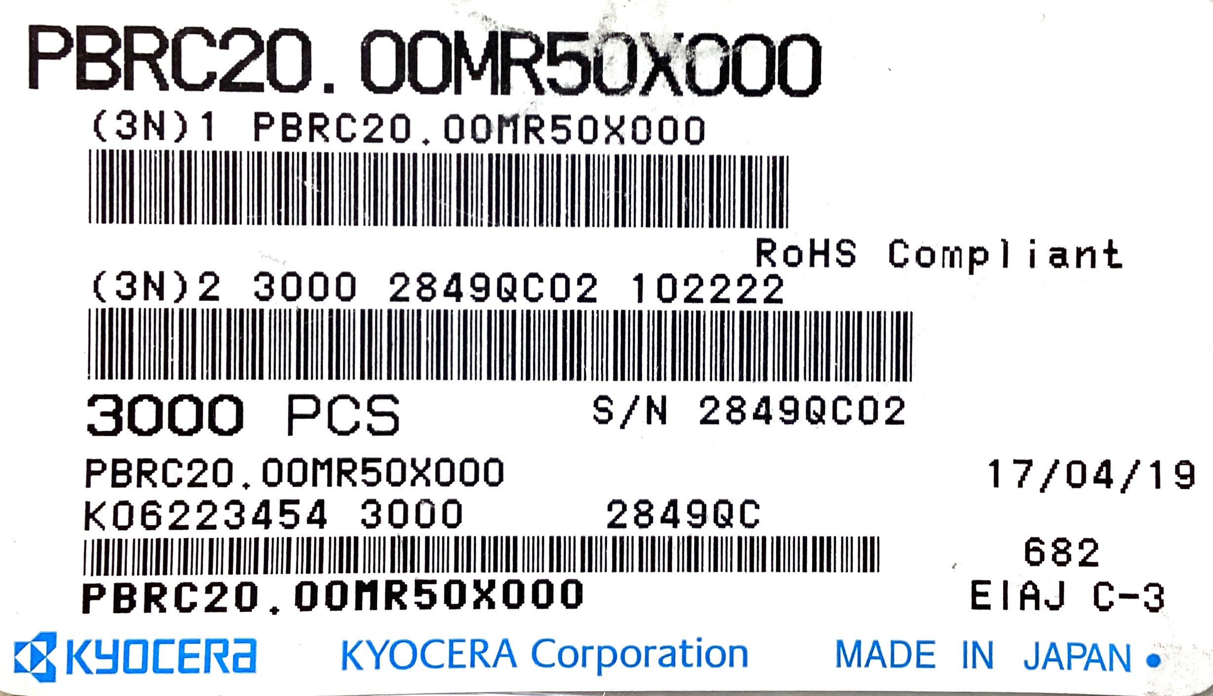 PBRC20.00MR50X000