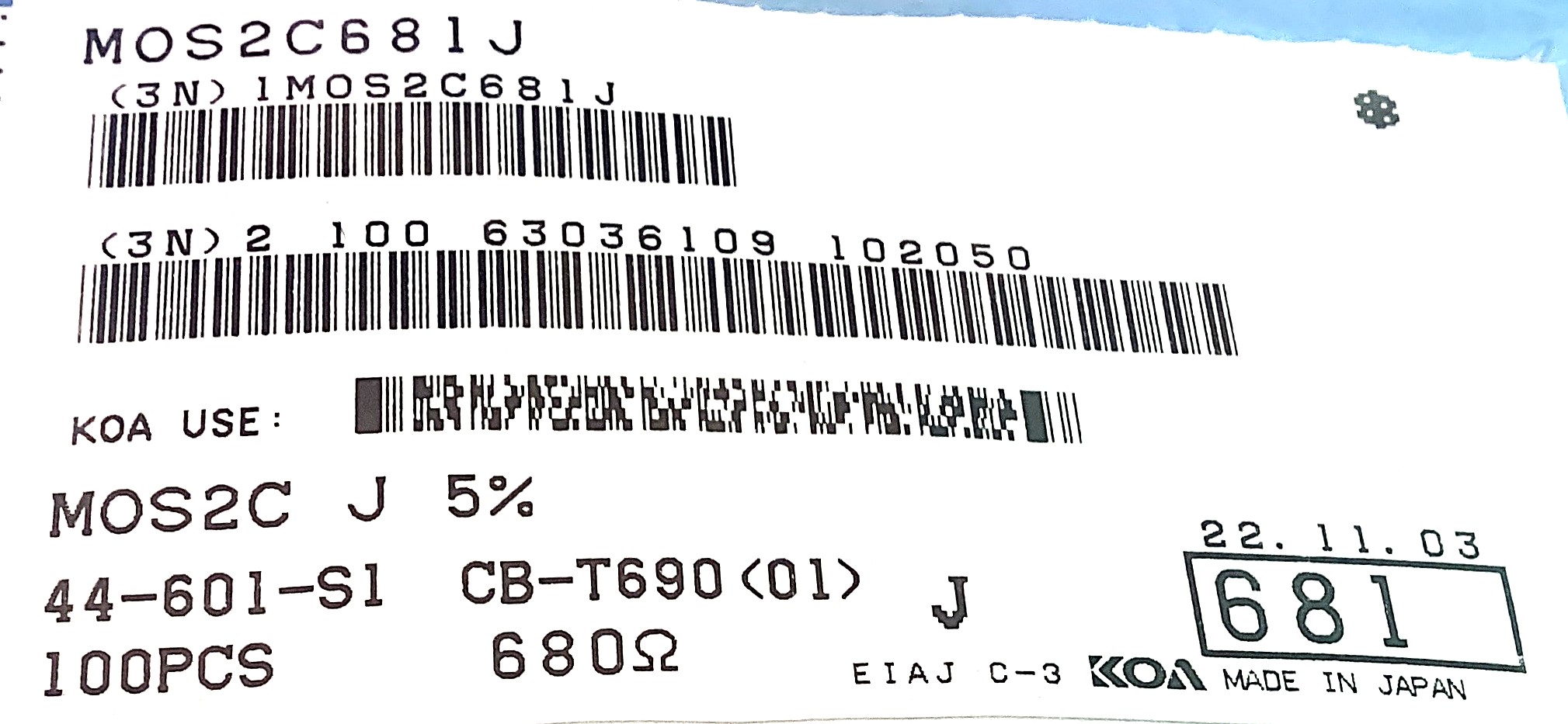 MOS2C681J