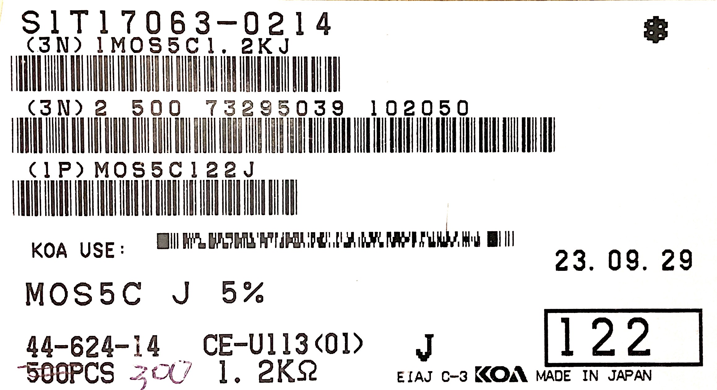 MOS5C122J