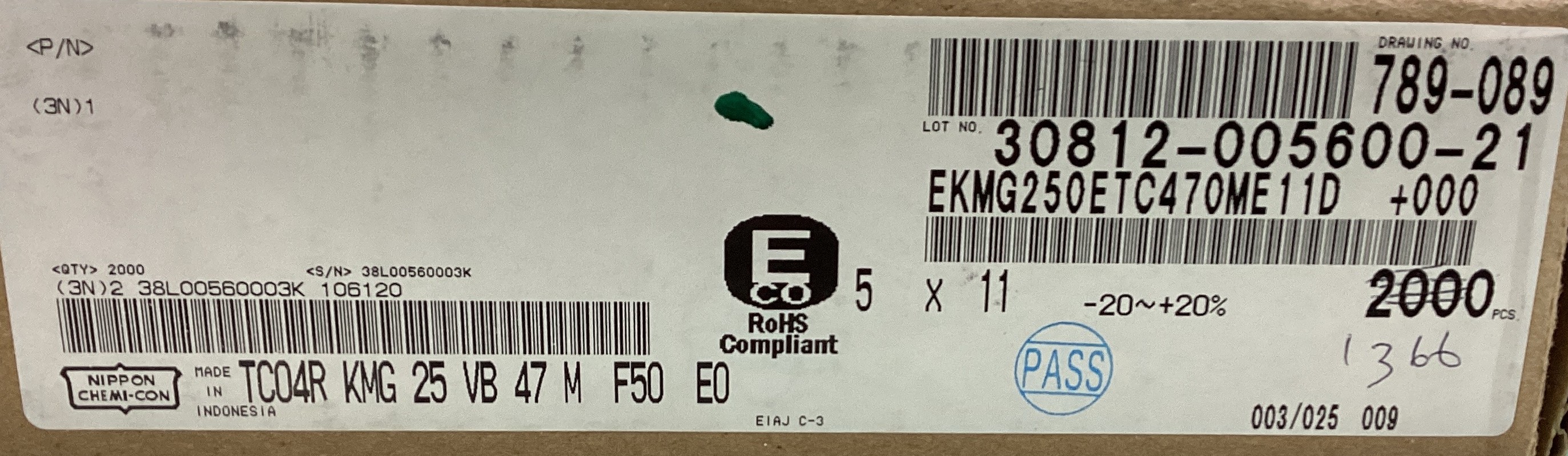 EKMG250ETC470ME11D