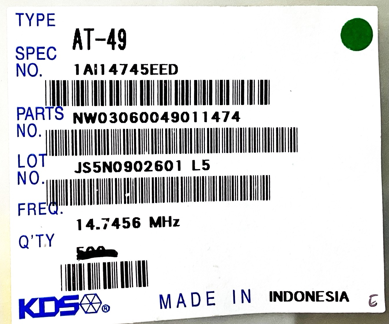 AT-49 14.7456MHZ