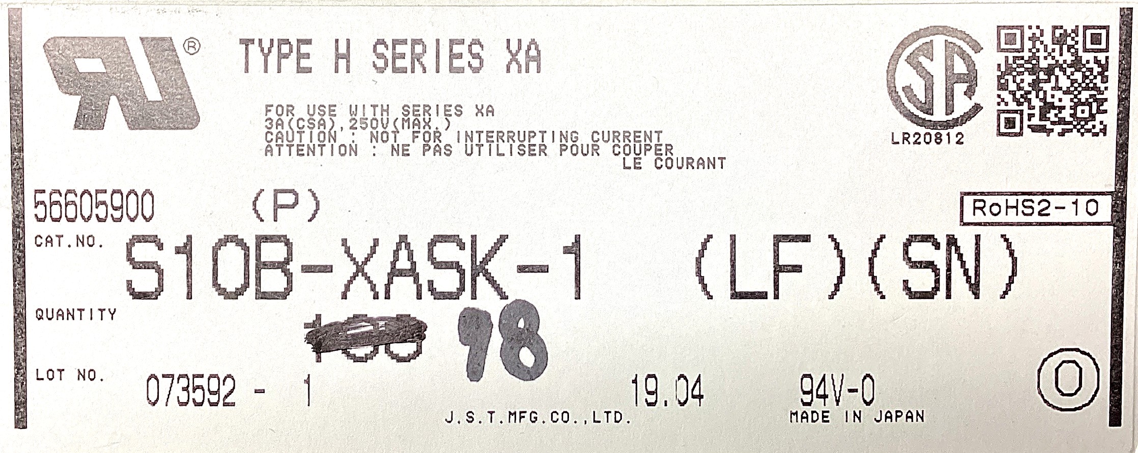 S10B-XASK-1(LF)(SN)