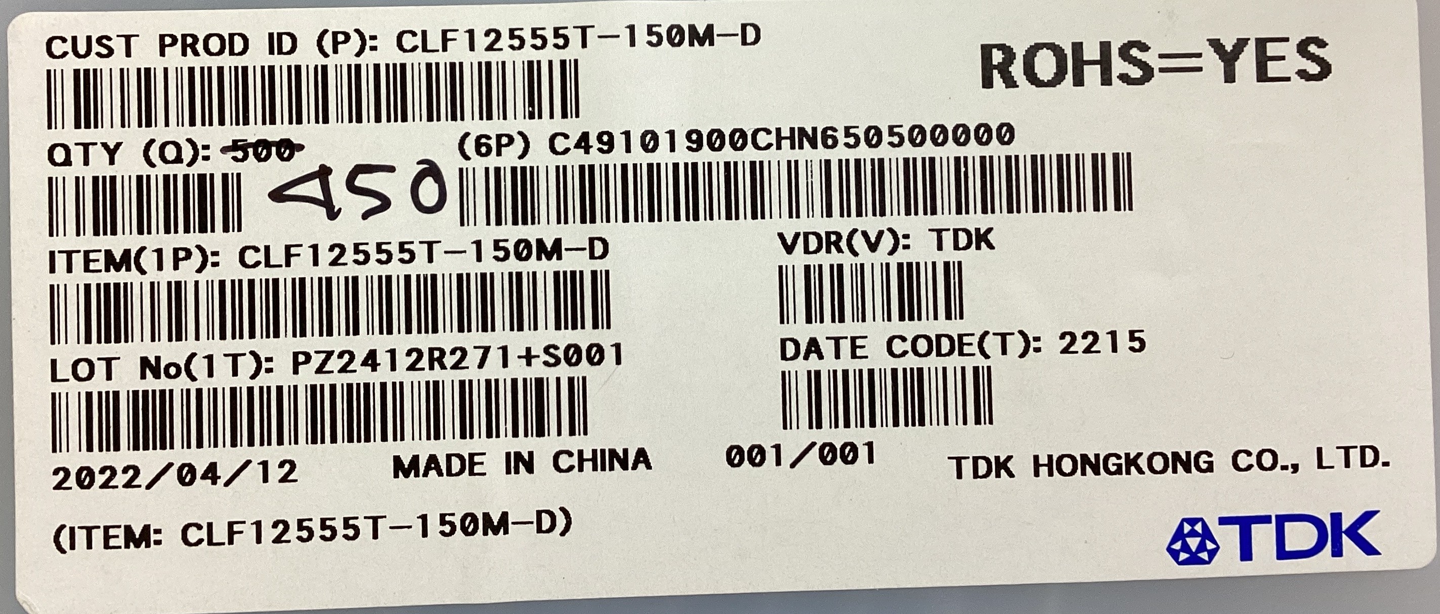 CLF12555T-150M-D