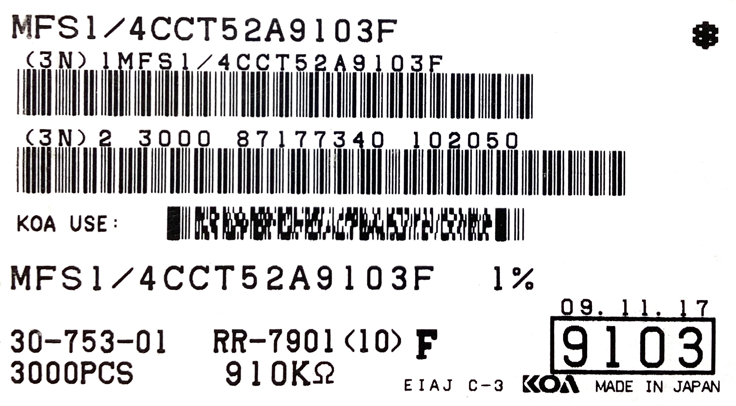 MFS1/4CCT52A9103F
