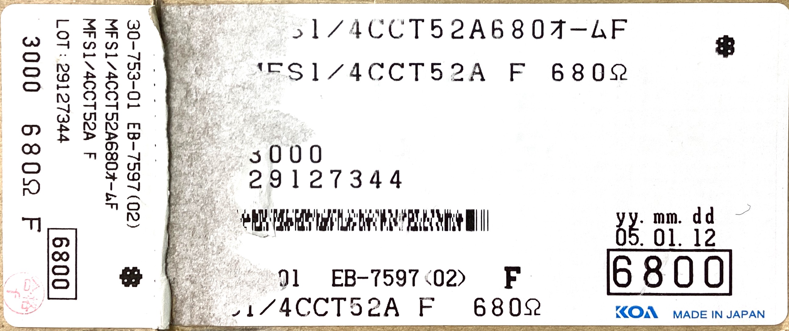MFS1/4CCT52A6800F