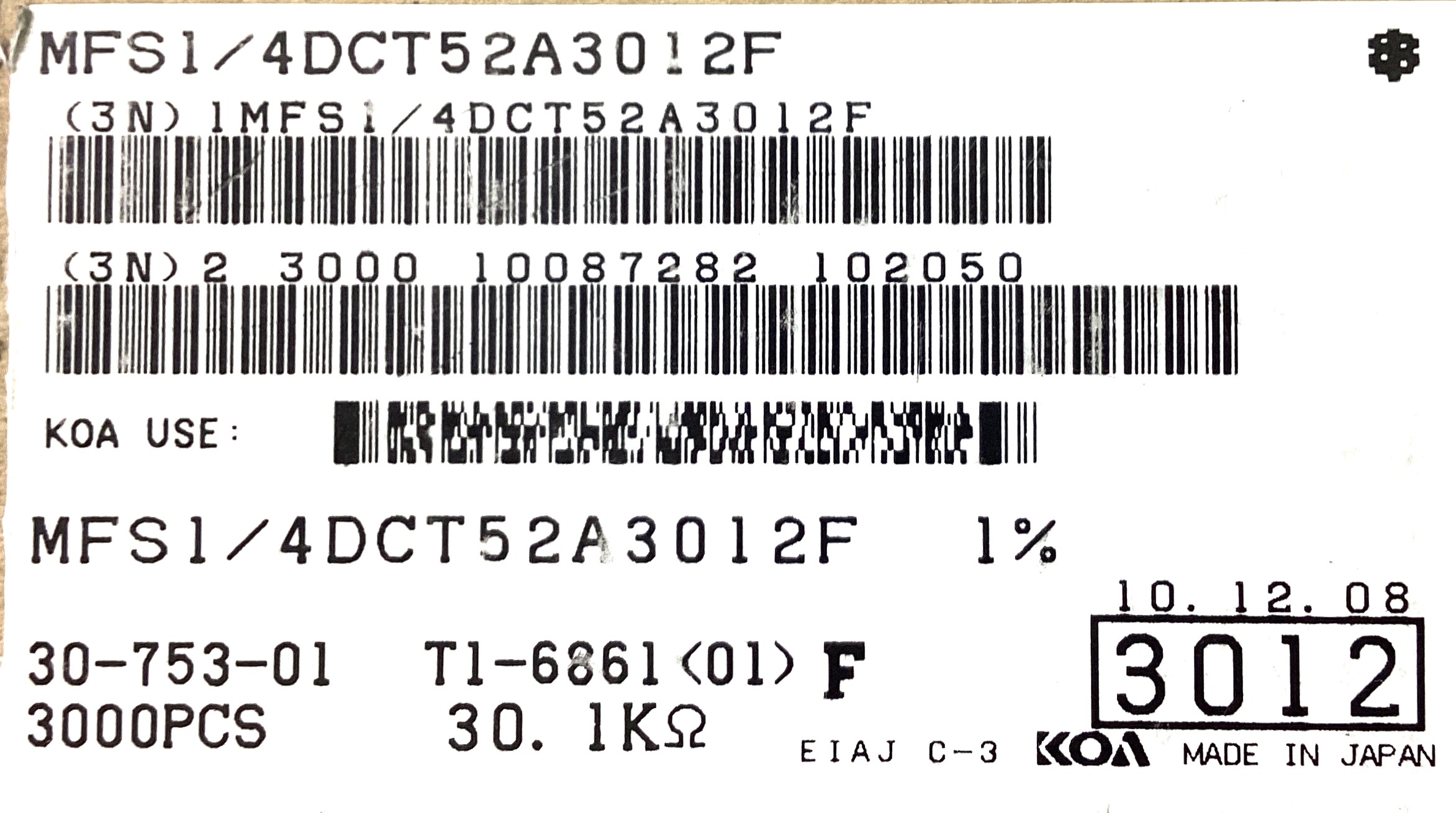 MFS1/4DCT52A3012F