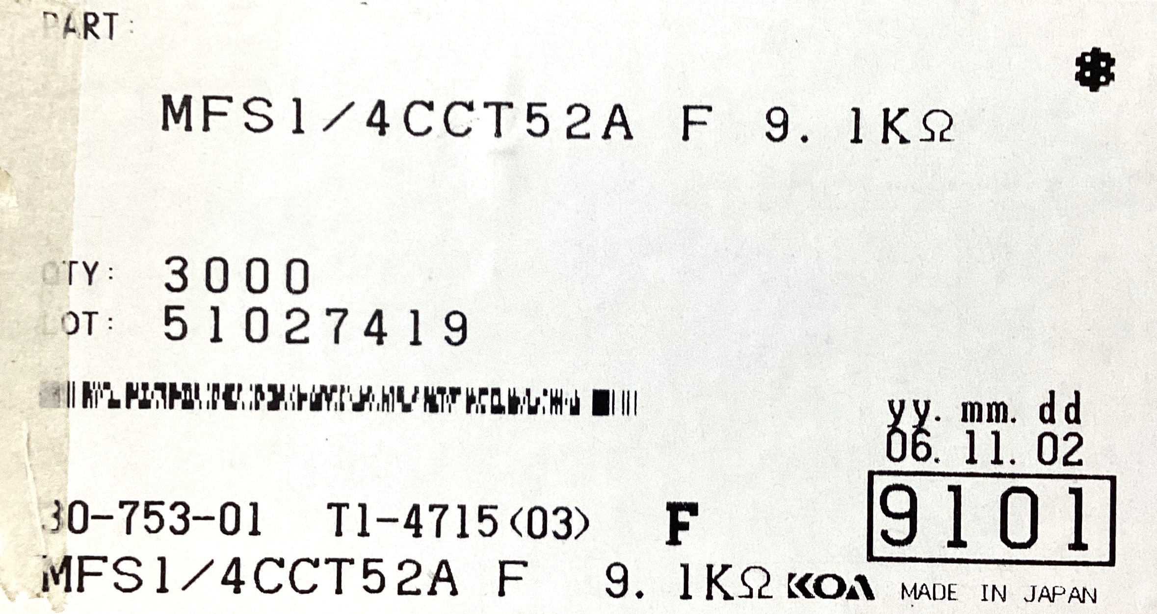MFS1/4CCT52A9101F