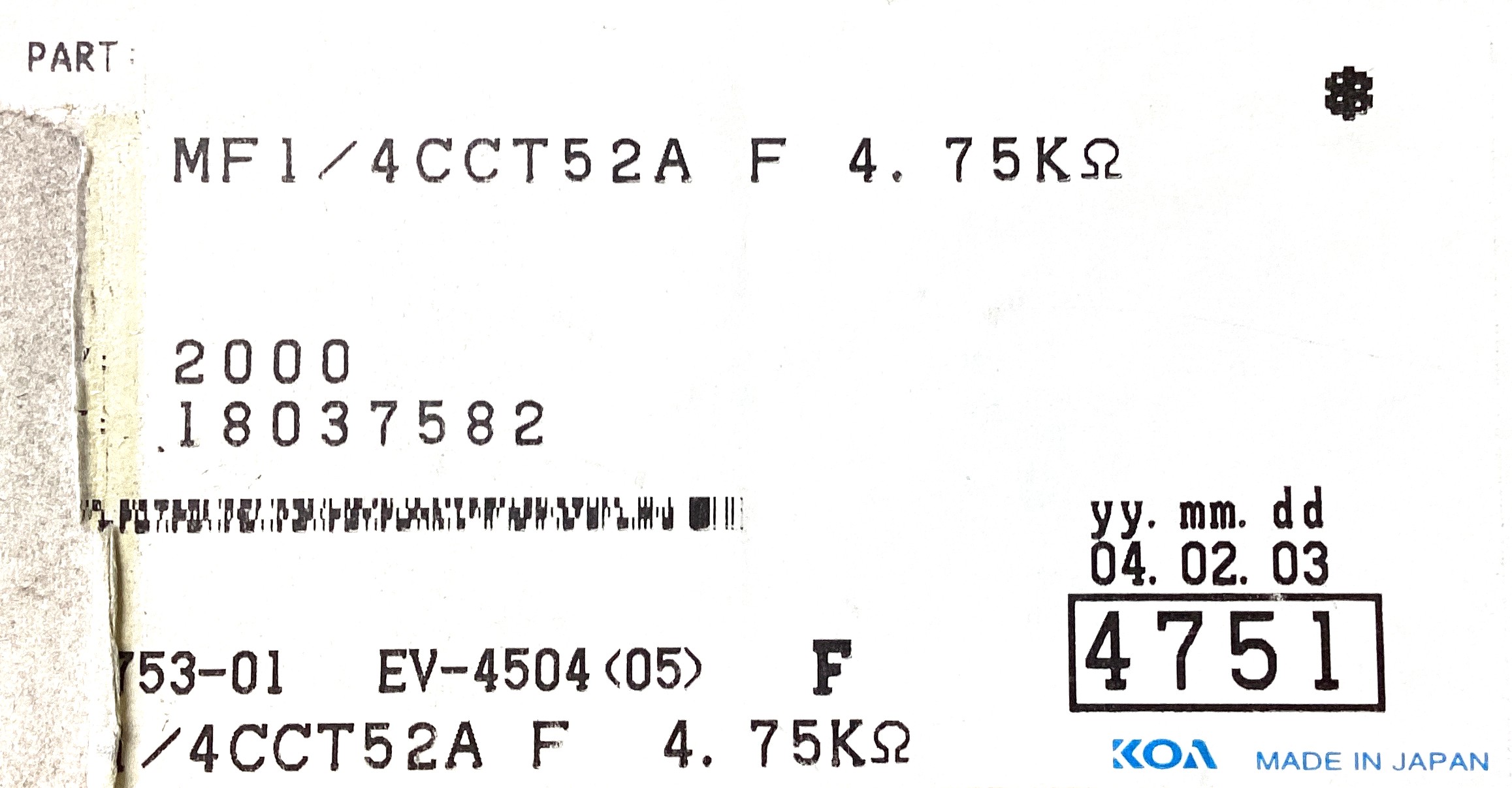 MF1/4CCT52A4751F