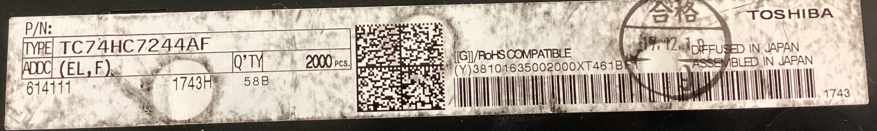 TC74HC7244AF(EL,F)