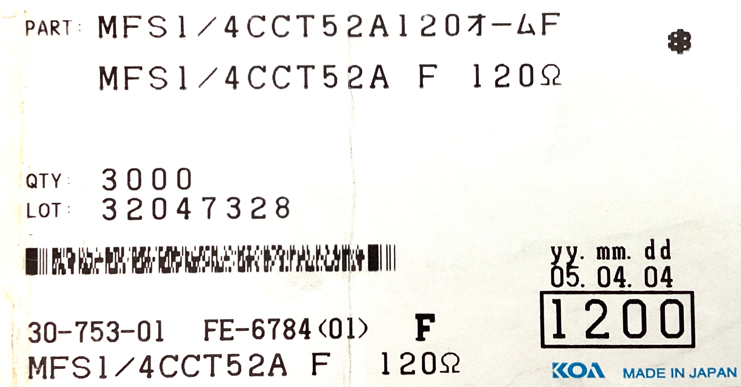 MFS1/4CCT52A1200A