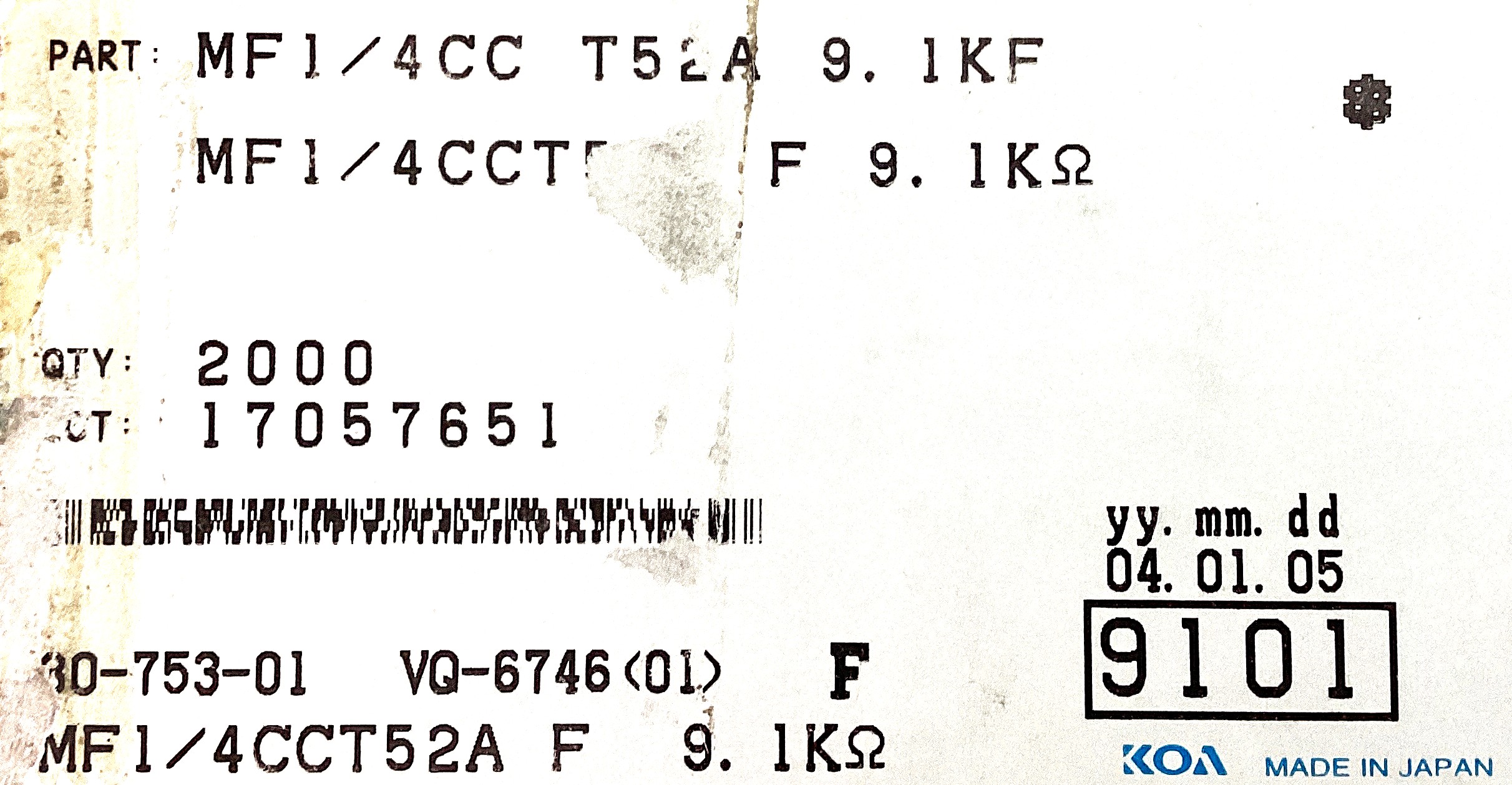MF1/4CCT52A9101F
